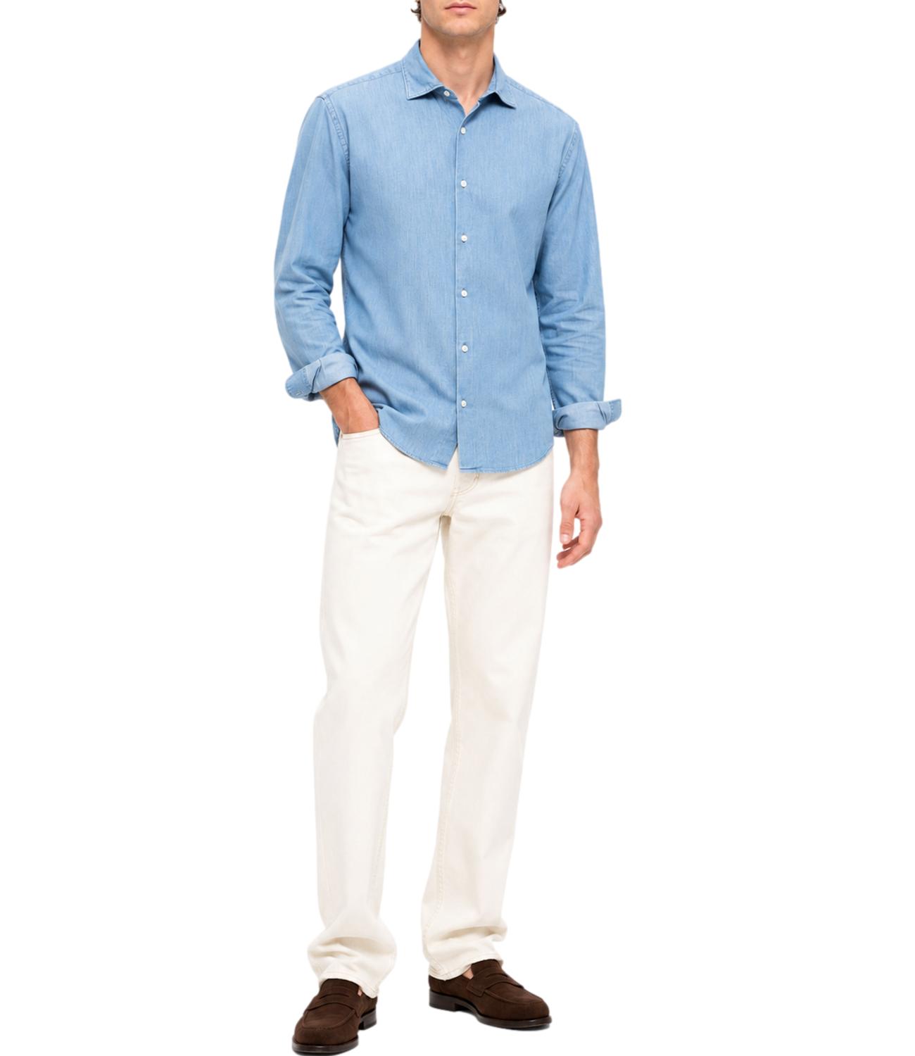 Manuel Ritz Camicia da Uomo - Blu - 4032e601l2 263203