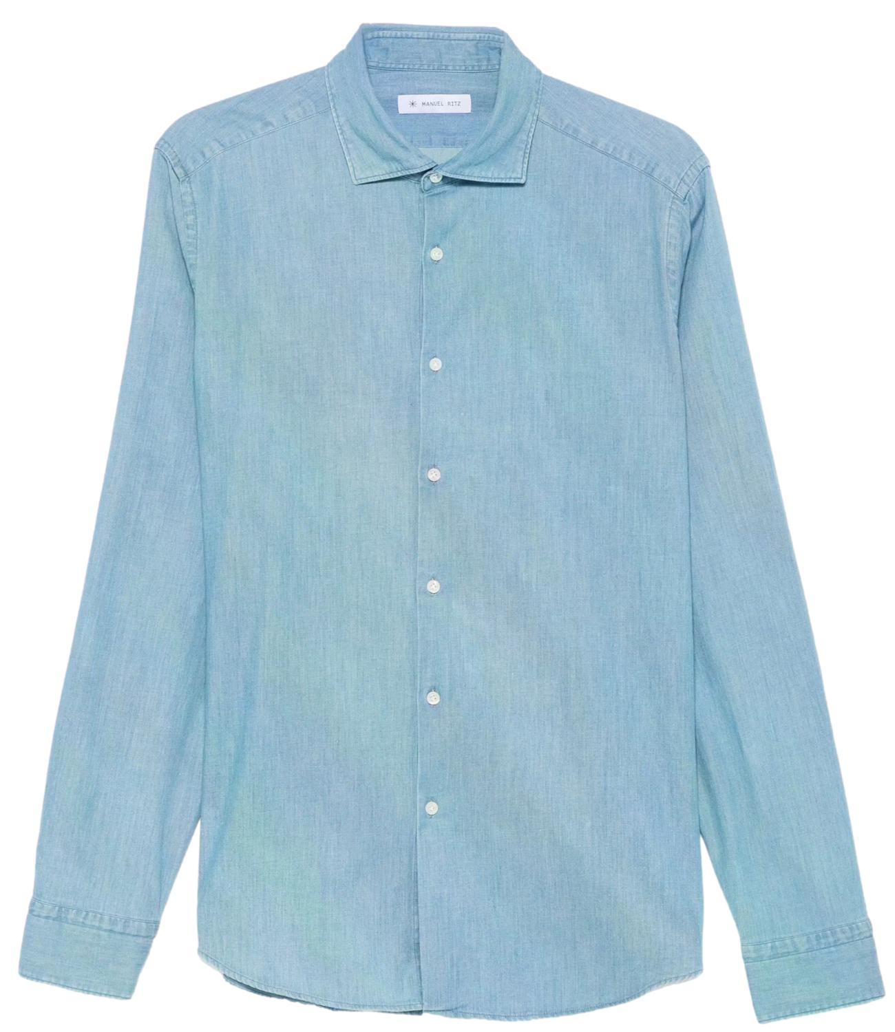 Manuel Ritz Camicia da Uomo - Blu - 4032e601l2 263203