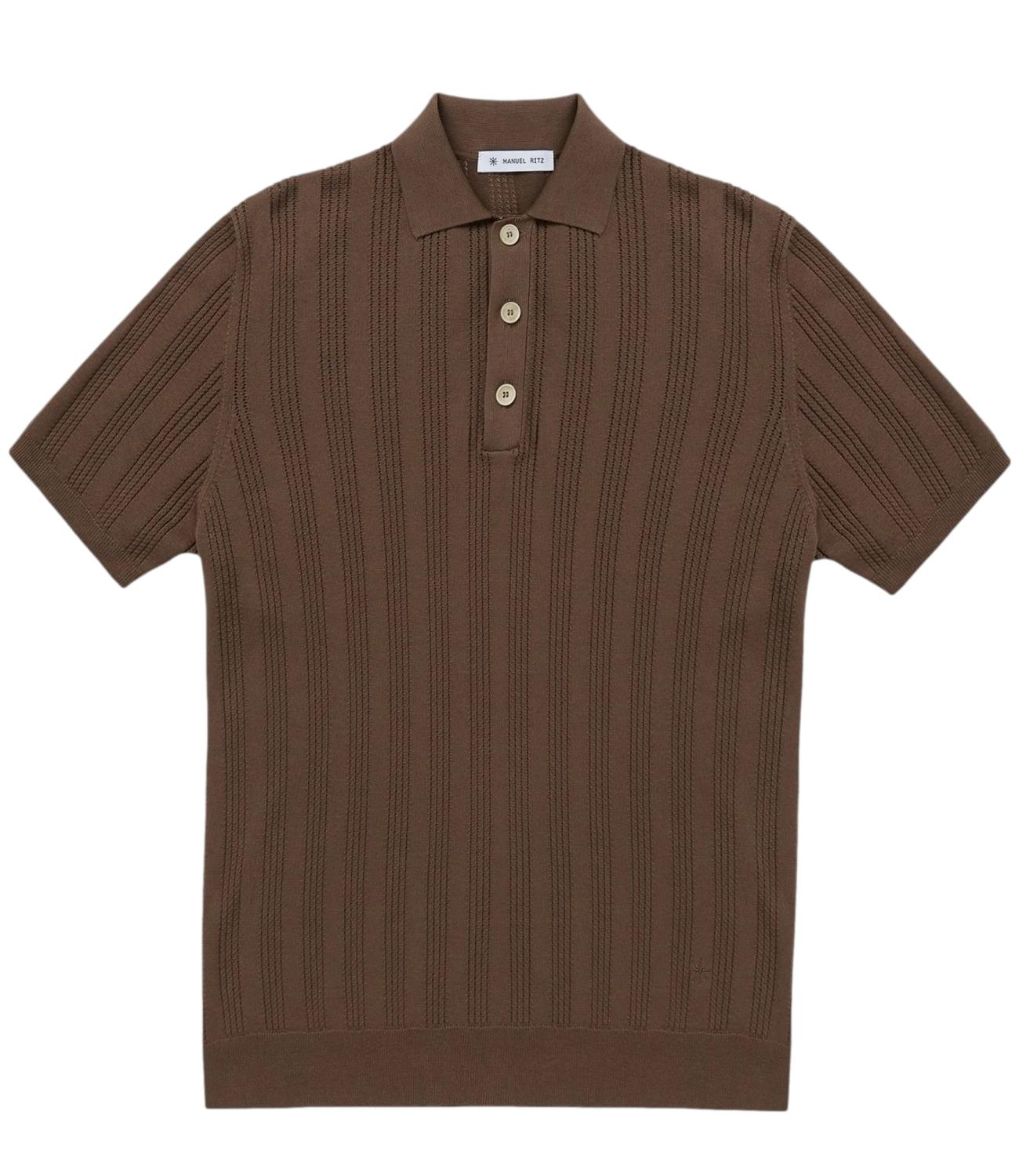 Manuel Ritz Polo da Uomo - Marrone - 4032m505 263311
