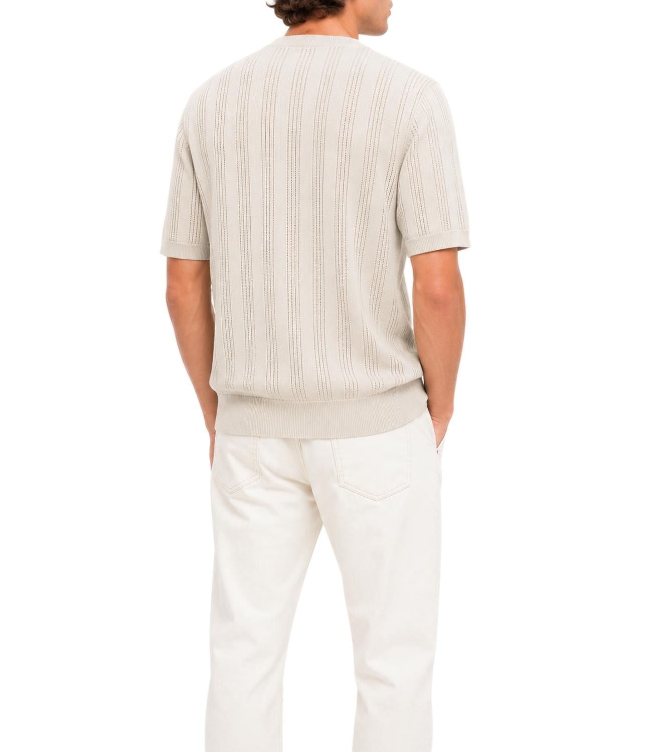 Manuel Ritz T-Shirt da Uomo - Panna - 4032m506 263311