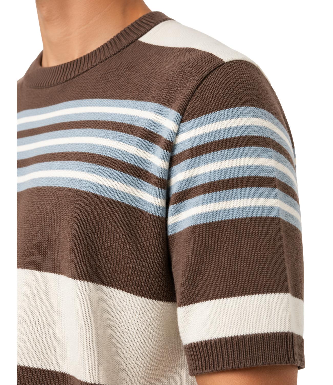 Manuel Ritz T-Shirt da Uomo - Marrone - 4032m516 263320
