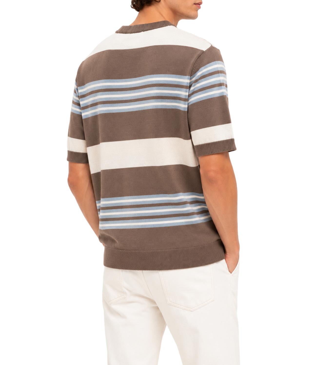 Manuel Ritz T-Shirt da Uomo - Marrone - 4032m516 263320