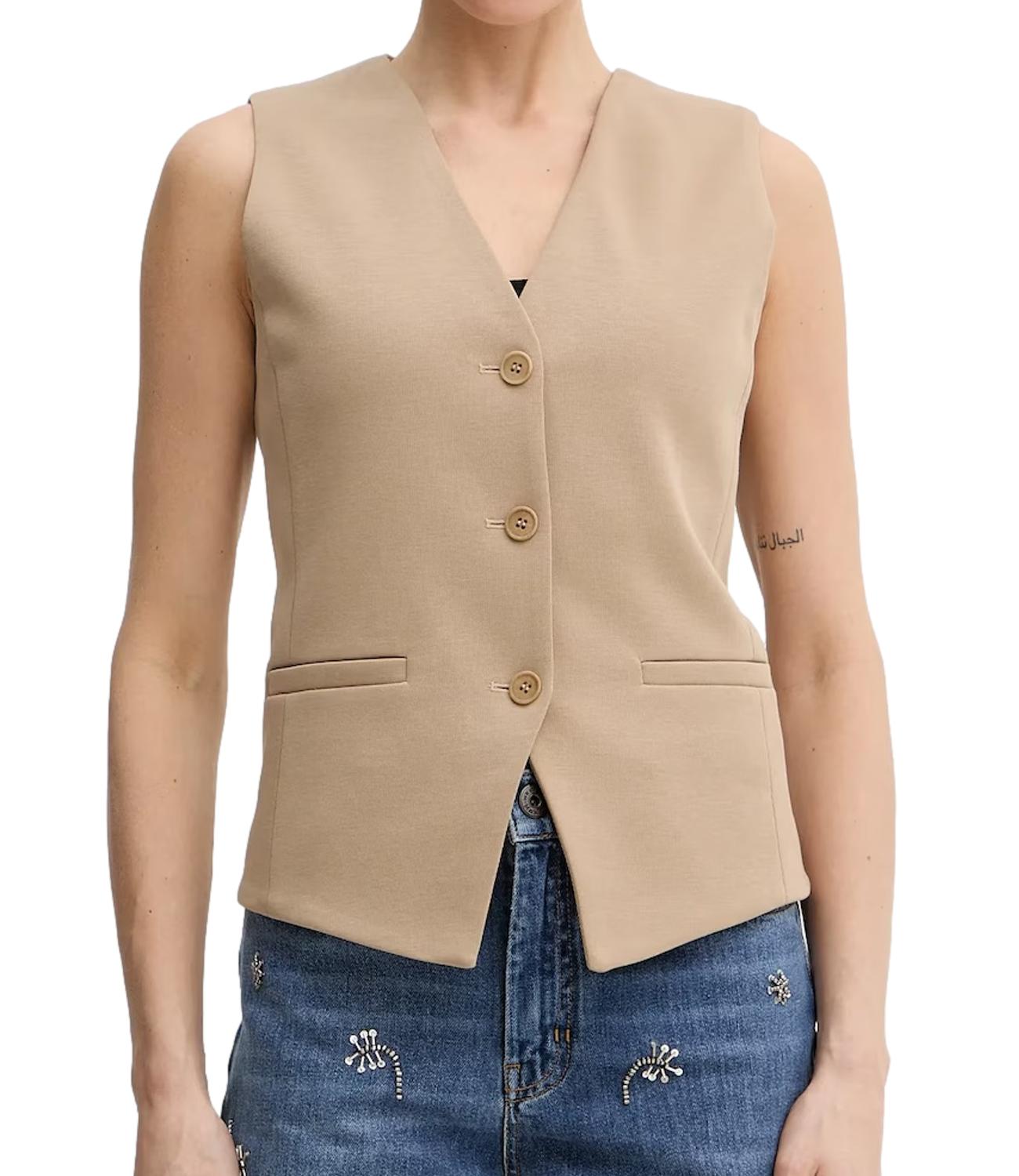 Max Mara Weekend Gilet Wkdpoggio Nocciola Donna