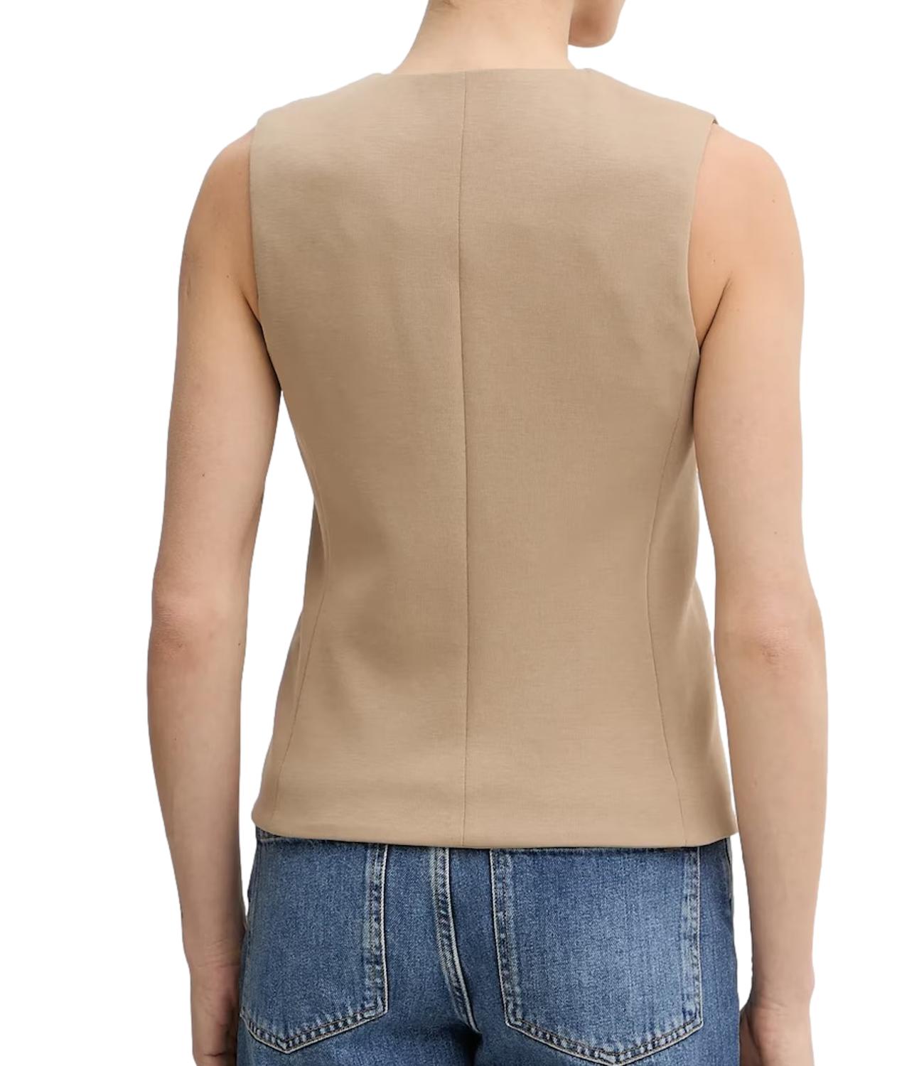 Max Mara Weekend Gilet Wkdpoggio Nocciola Donna