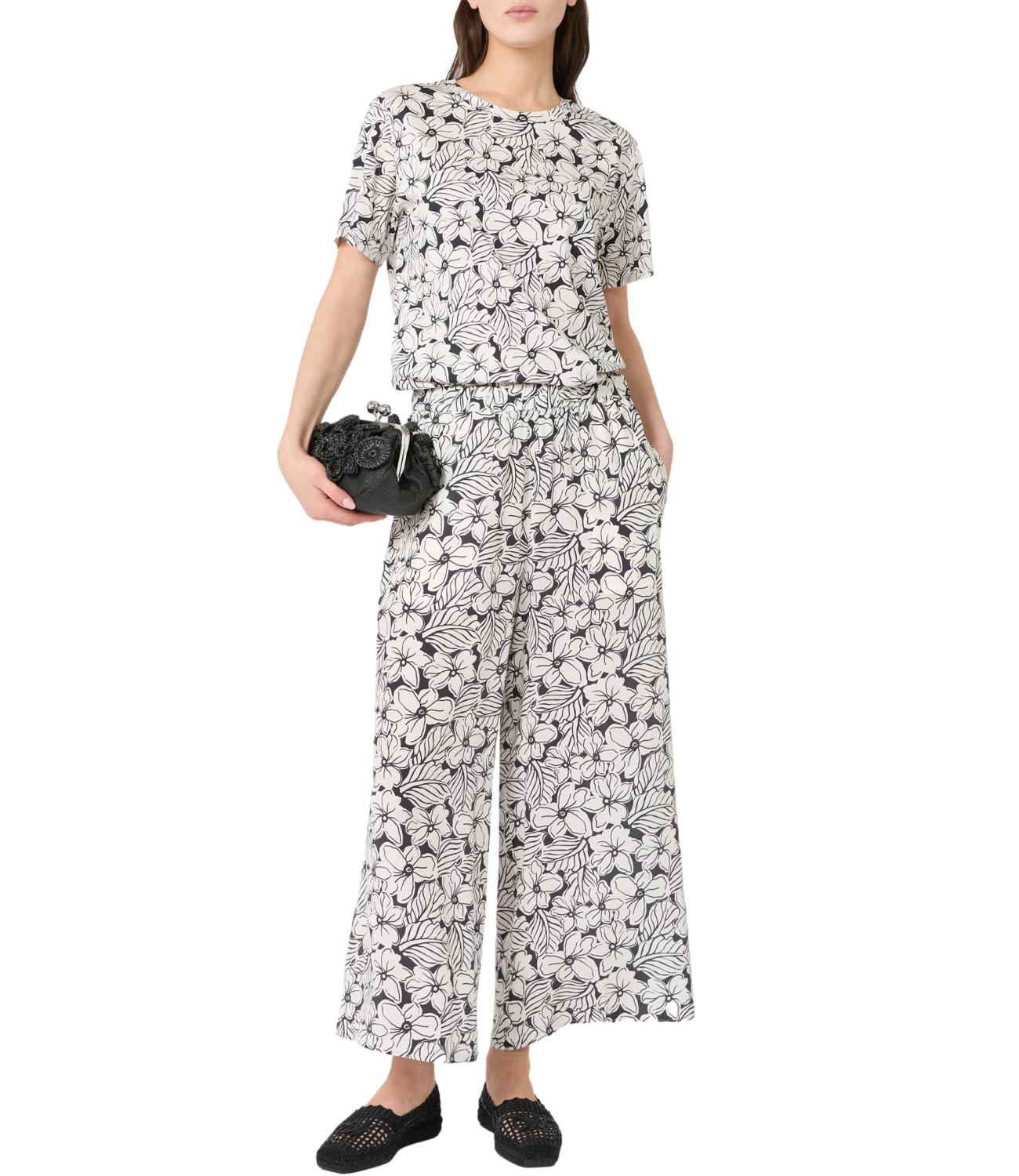 Max Mara Weekend T-Shirt da Donna - Des.fiore Hawaii - 2615971022600