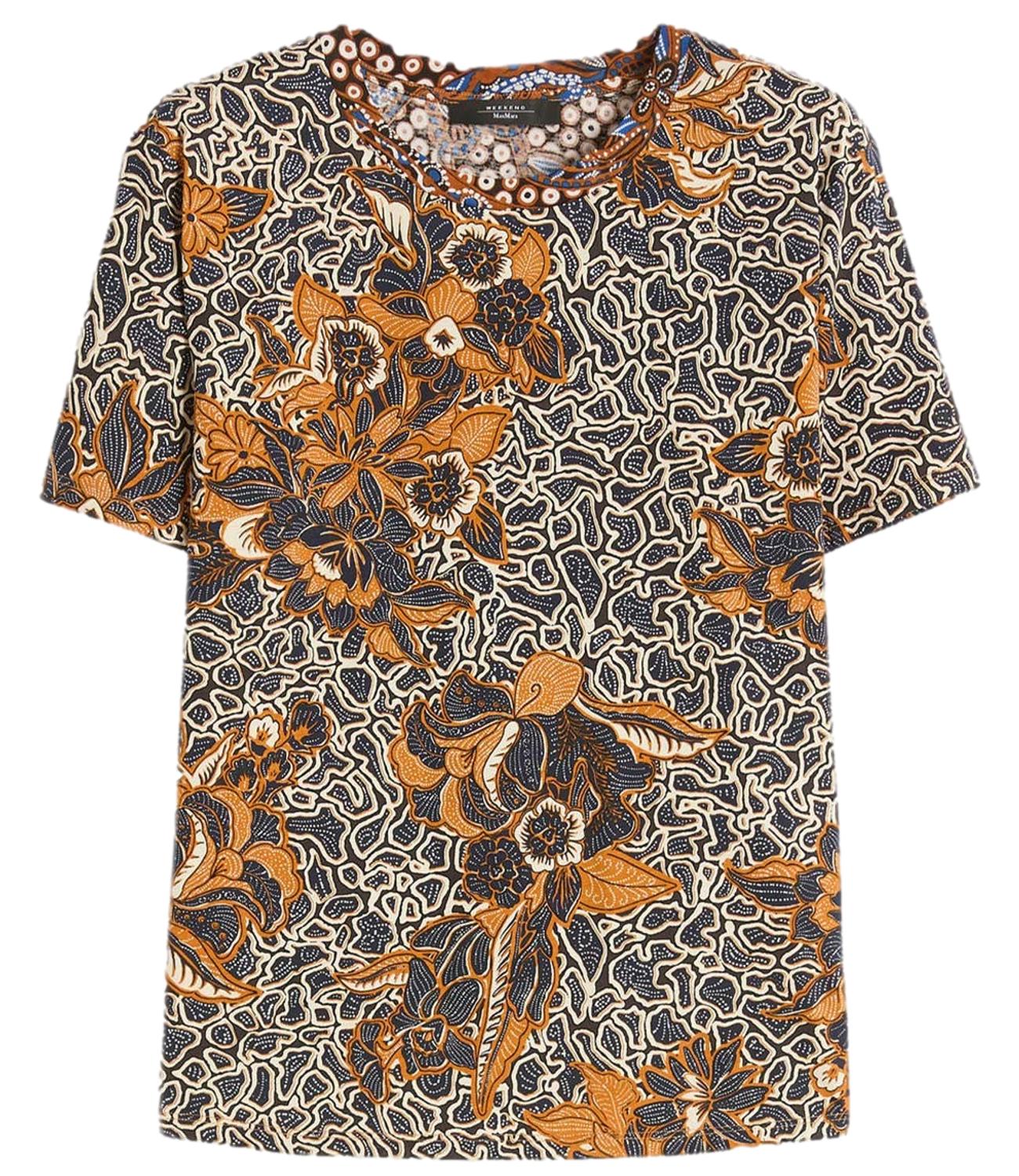 Max Mara Weekend T-Shirt da Donna - Des.fiore Wax - 2615971022600