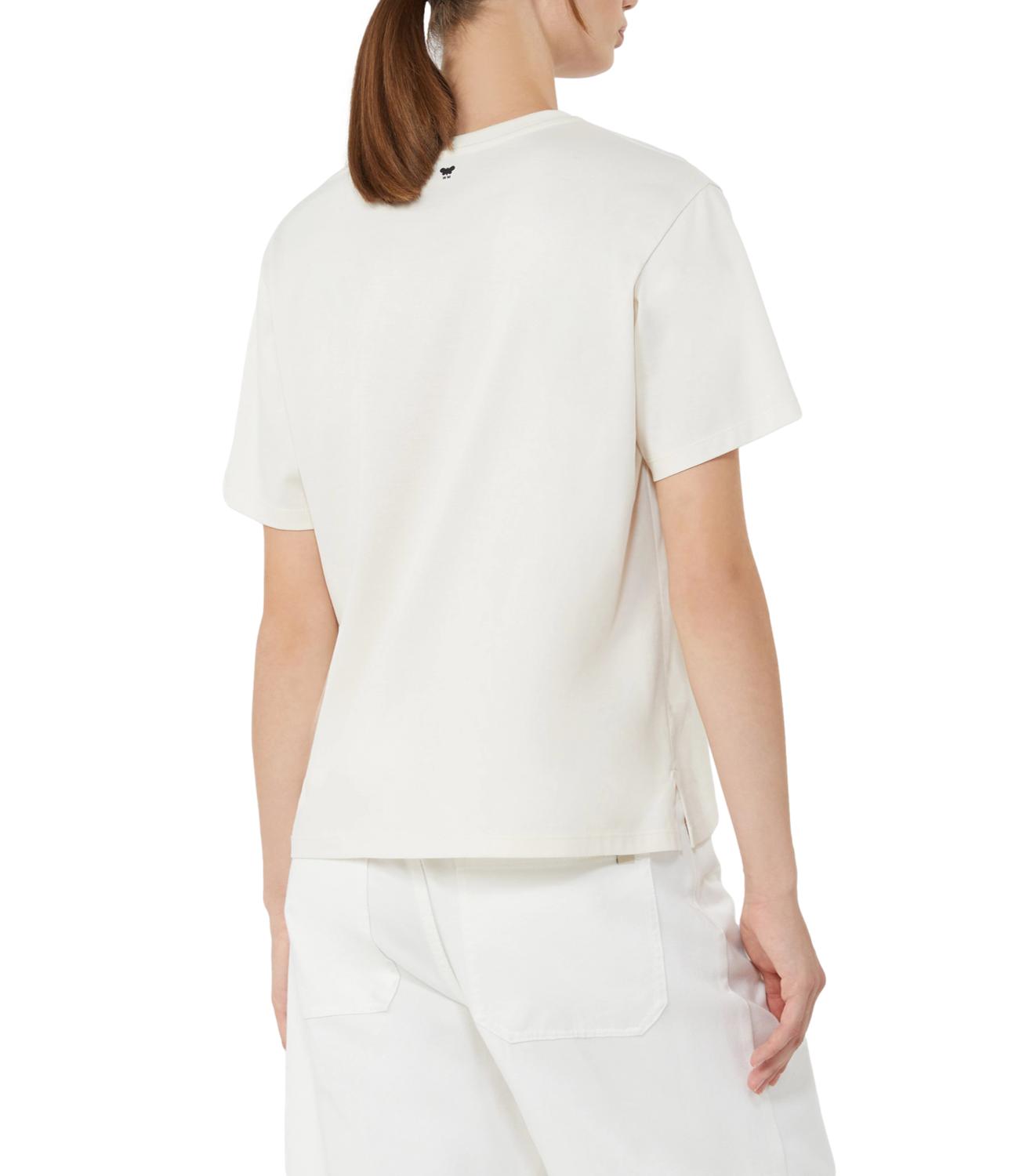 Max Mara Weekend T-Shirt da Donna - Ecru'+stampa Ibiza - 2615971032600