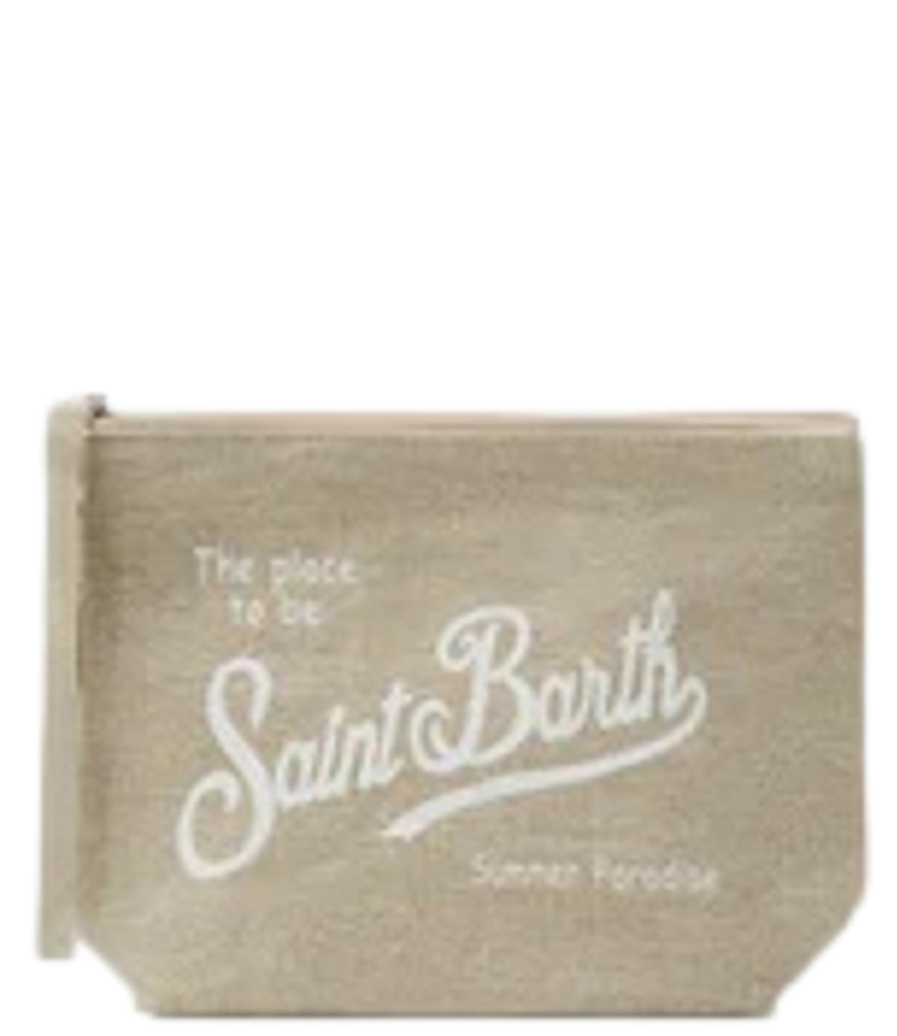 Aline Pochette in lino beige donna