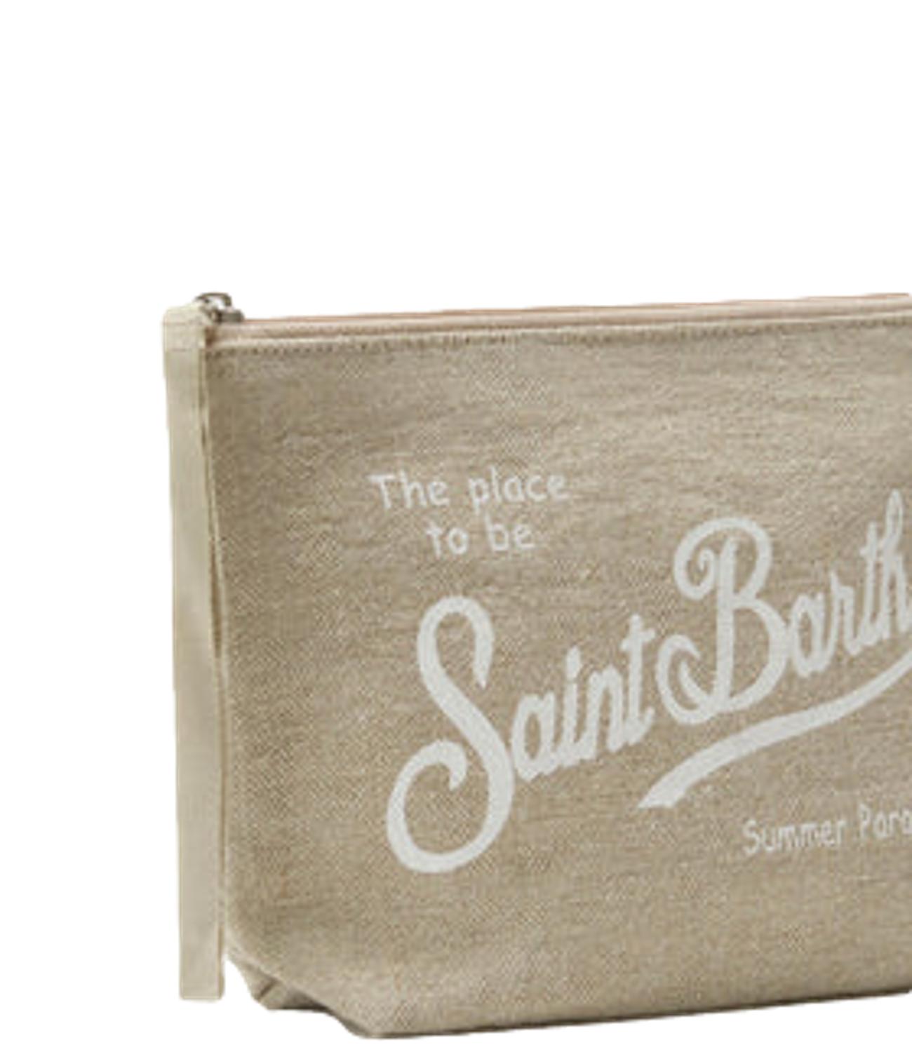 Aline Pochette in lino beige donna