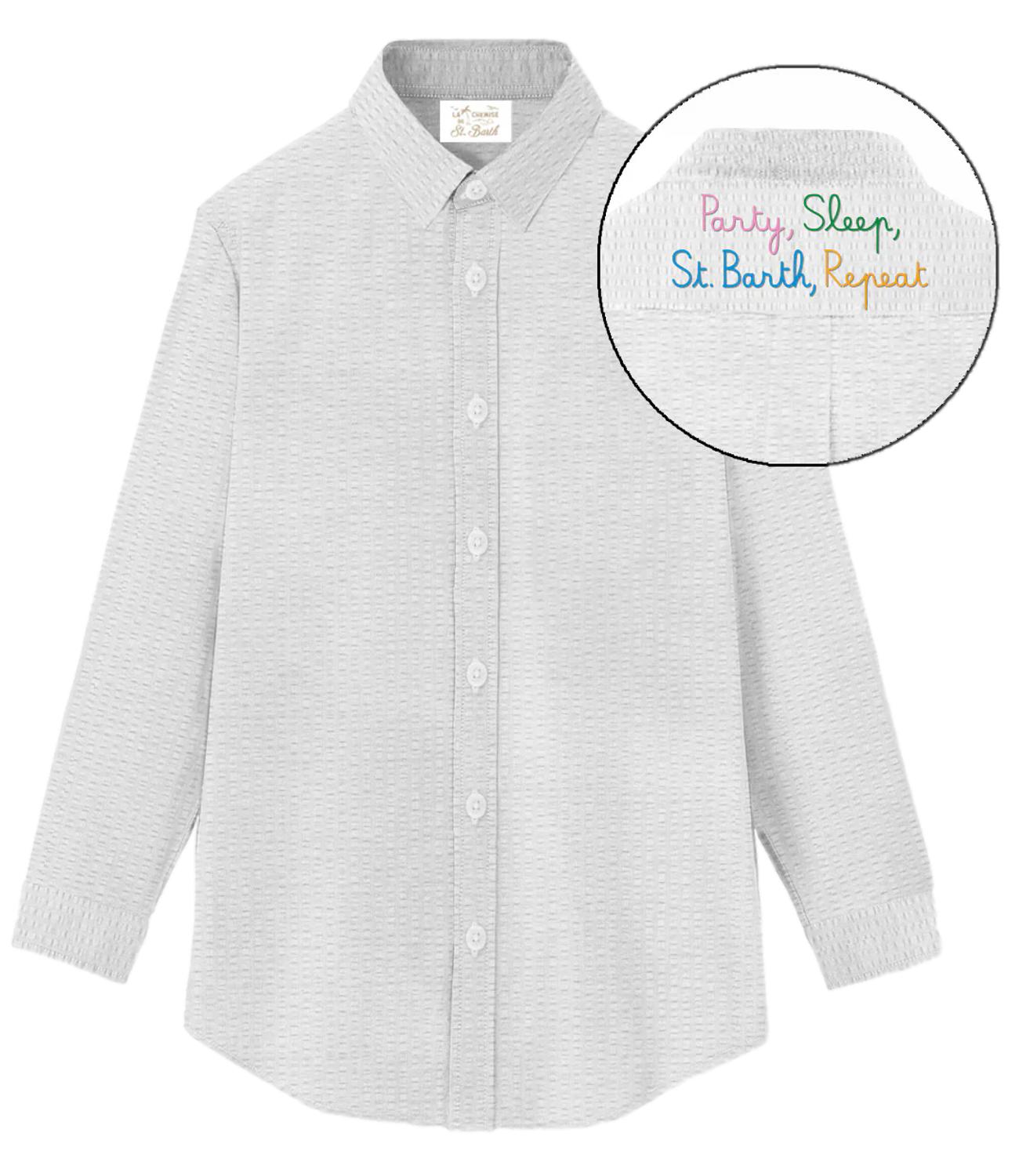 Mc2 Saint Barth Camicia da Donna - Seersucker Stripes V Repeat 01