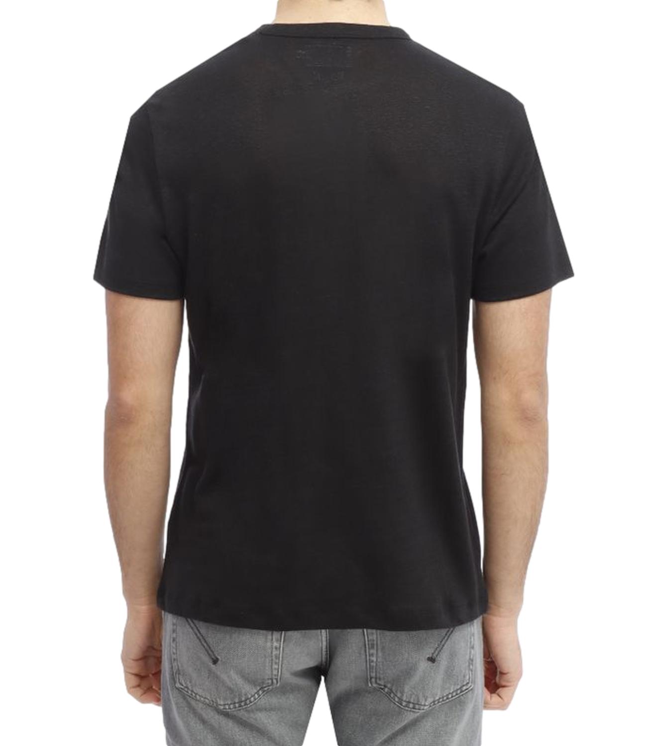 Mc2 Saint Barth T-Shirt da Uomo - Linen 00 Black - Ecs0003
