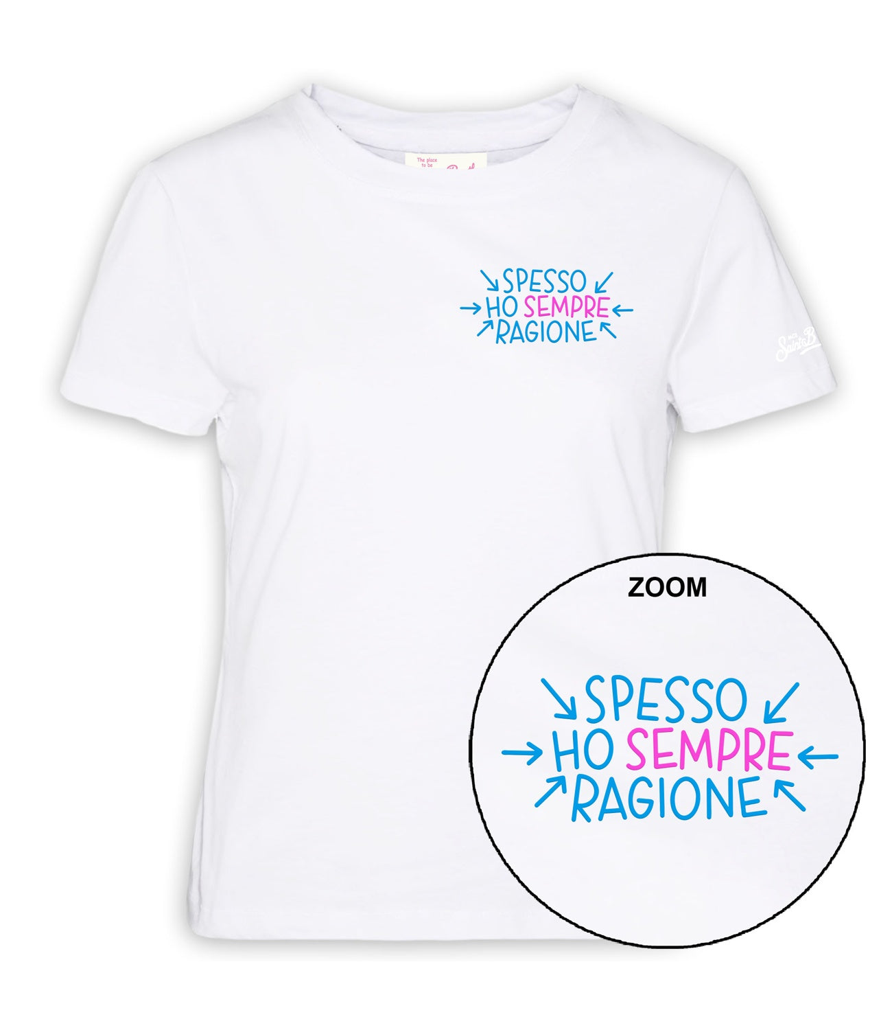 Mc2 Saint Barth T-Shirt da Donna - Spesso Ho Sempre Ragione 01n E - Emi0001