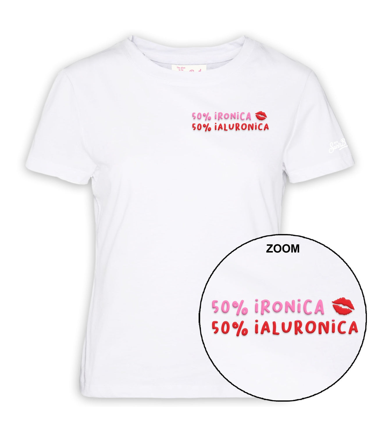 Mc2 Saint Barth T-Shirt da Donna - Ironica Ialuronica 01n Emb - Emi0001