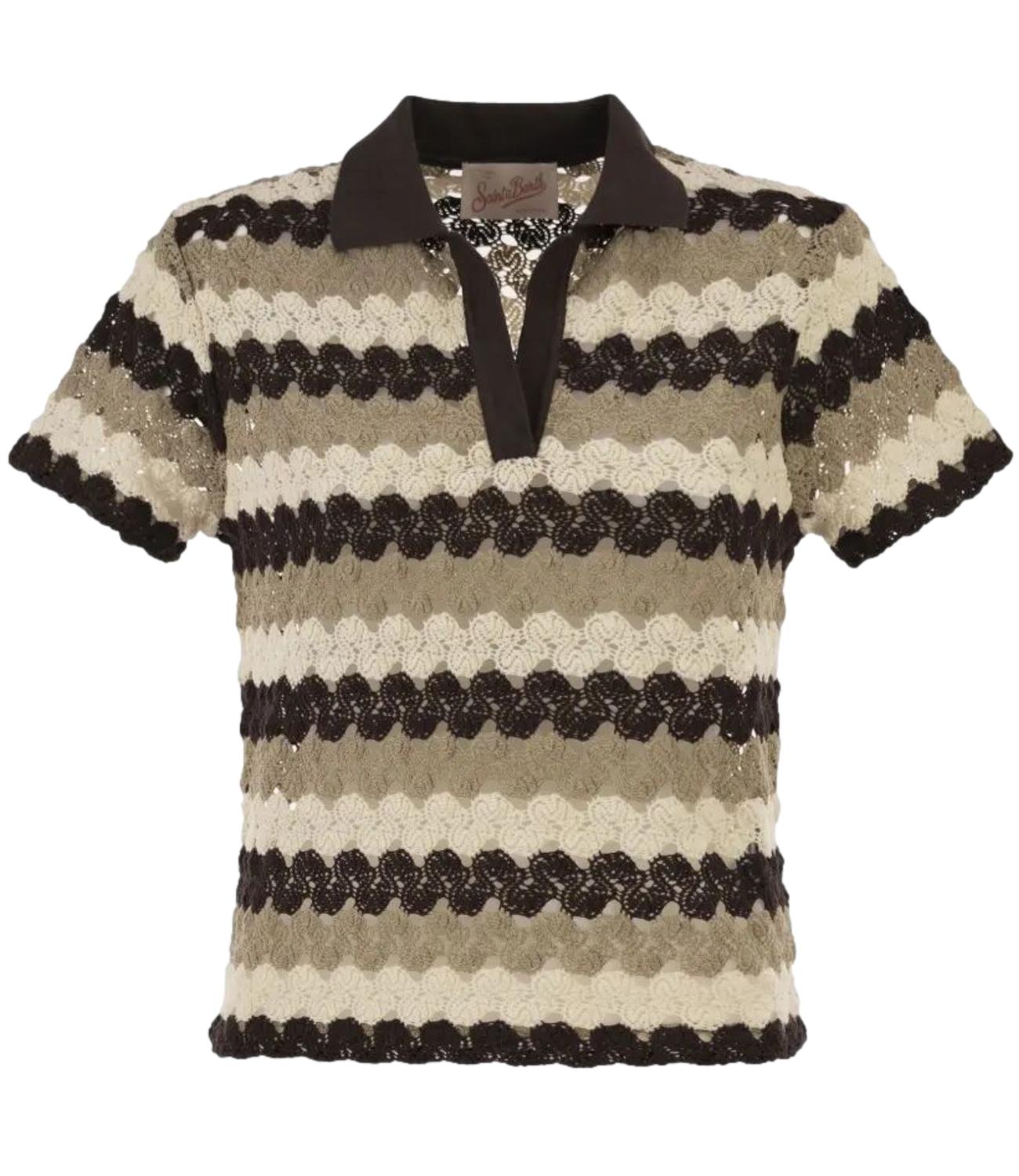 Mc2 Saint Barth Polo da Donna - Crochet Stripes Wave 1810 - Laa0001