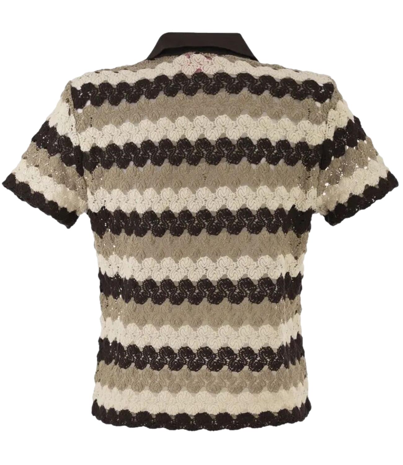Mc2 Saint Barth Polo da Donna - Crochet Stripes Wave 1810 - Laa0001
