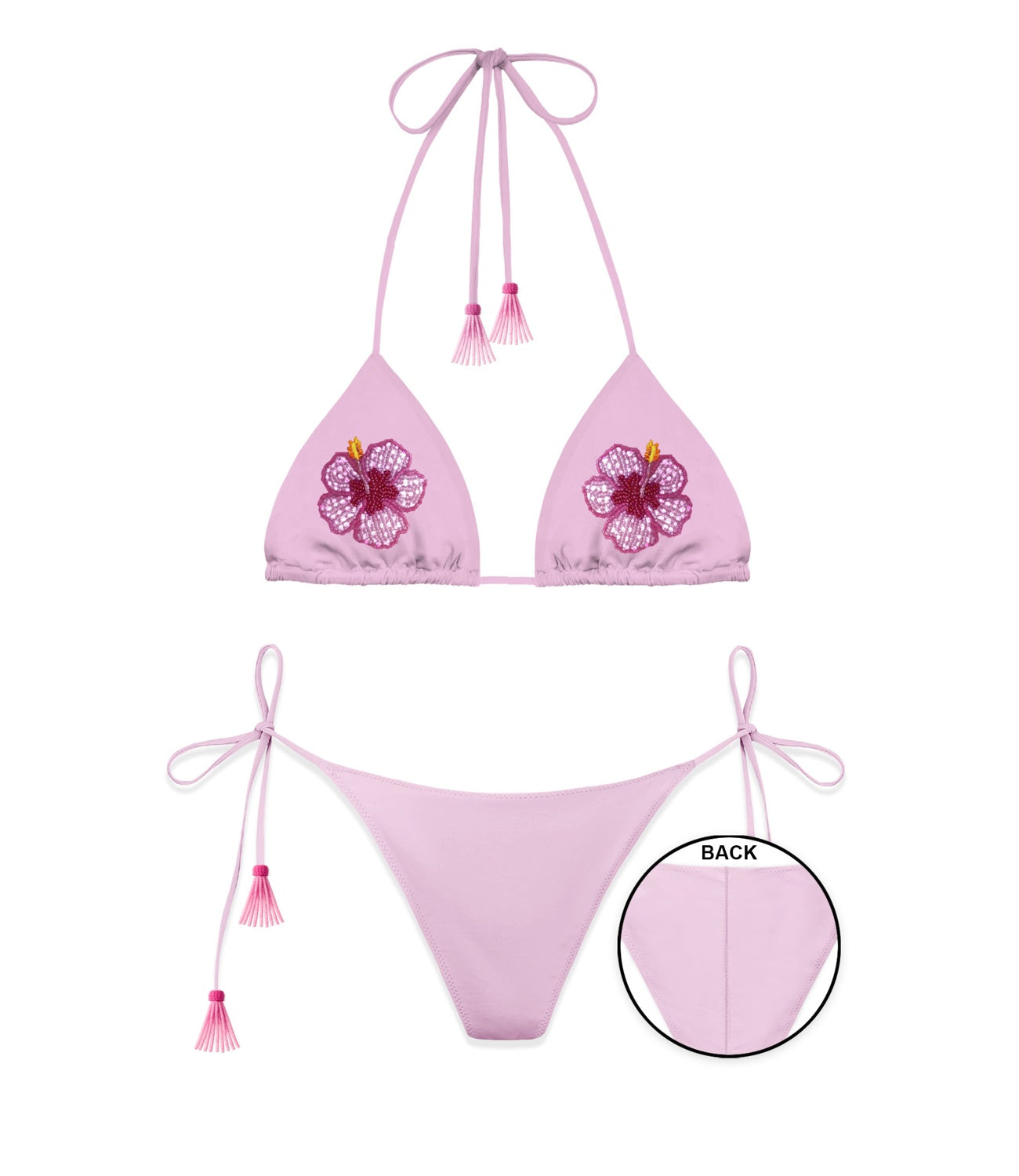 Mc2 Saint Barth Completo da Donna - Beads Hibiscus 20 - Male002