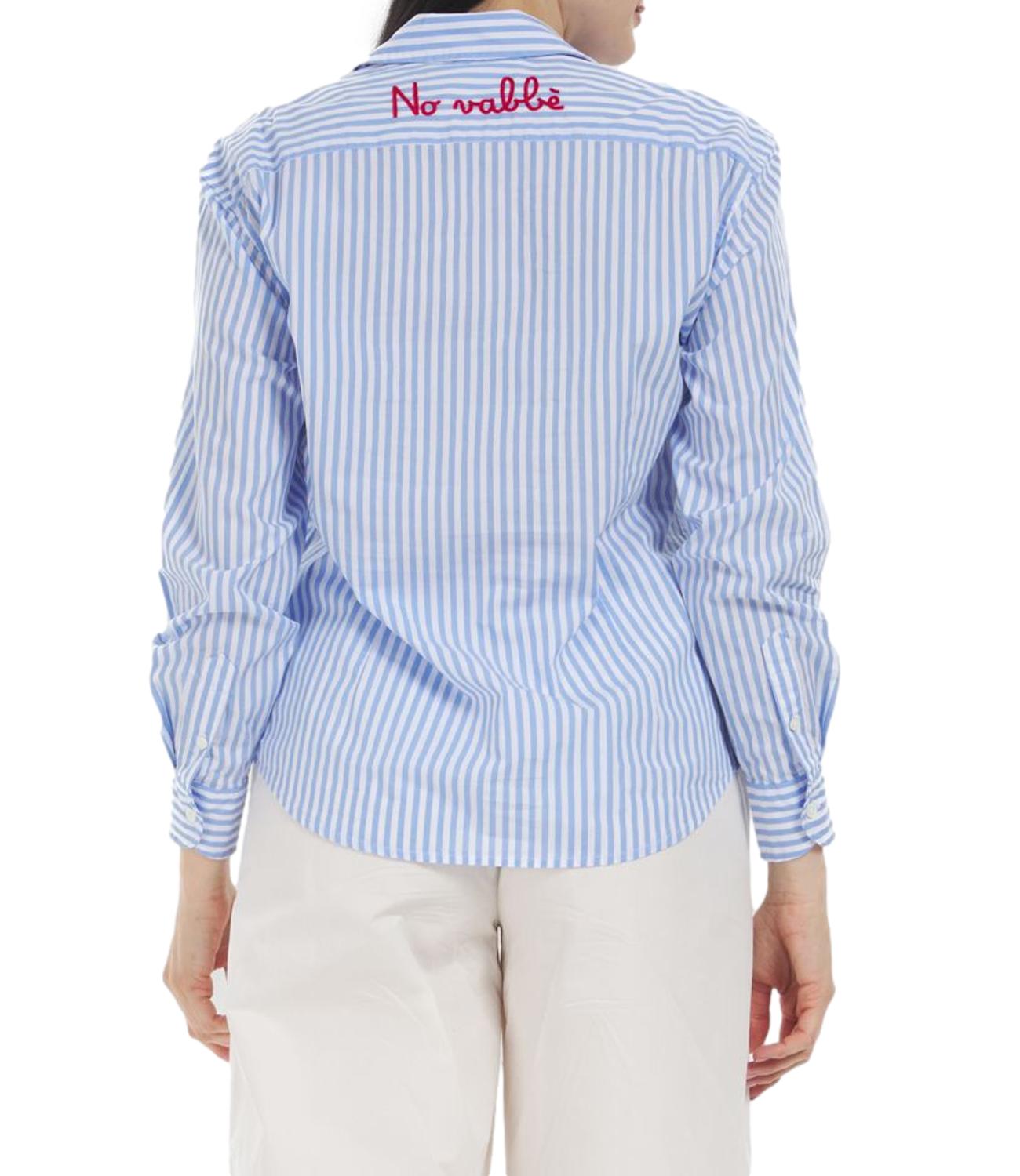 Mc2 Saint Barth Camicia da Donna - Cotton Stripes V Vabbe 31 Emb - Mdh001