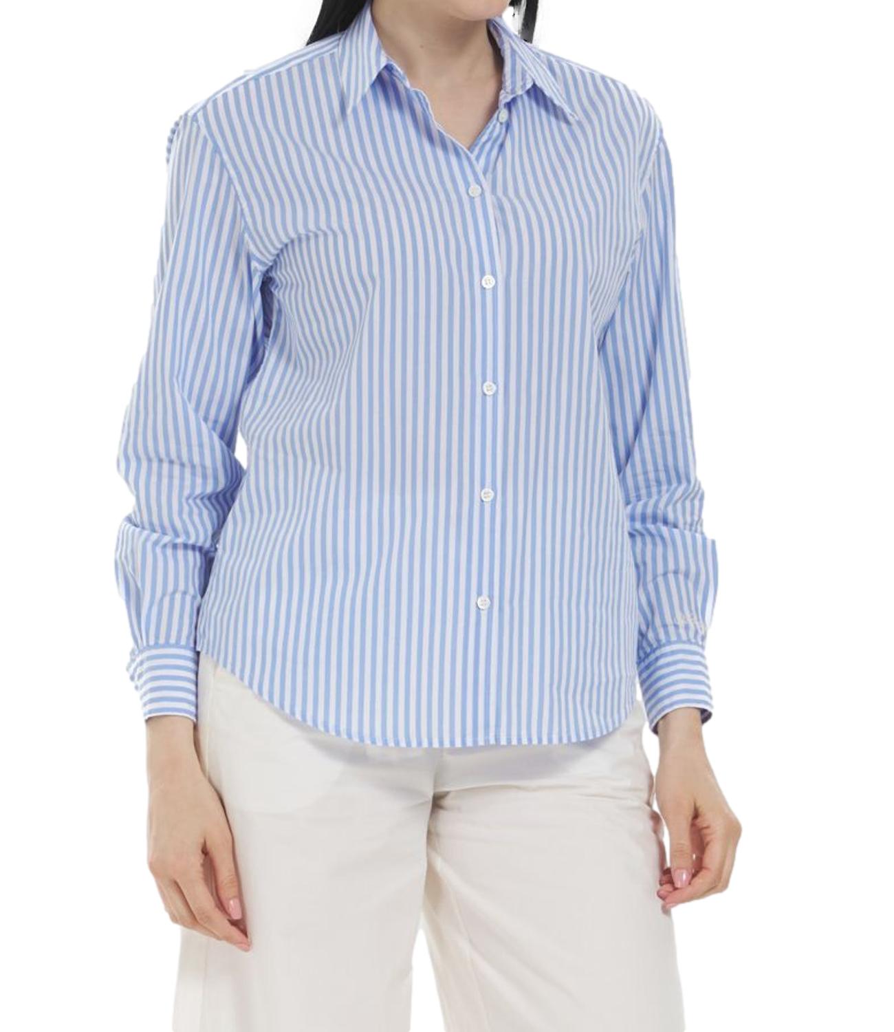 Mc2 Saint Barth Camicia da Donna - Cotton Stripes V Vabbe 31 Emb - Mdh001