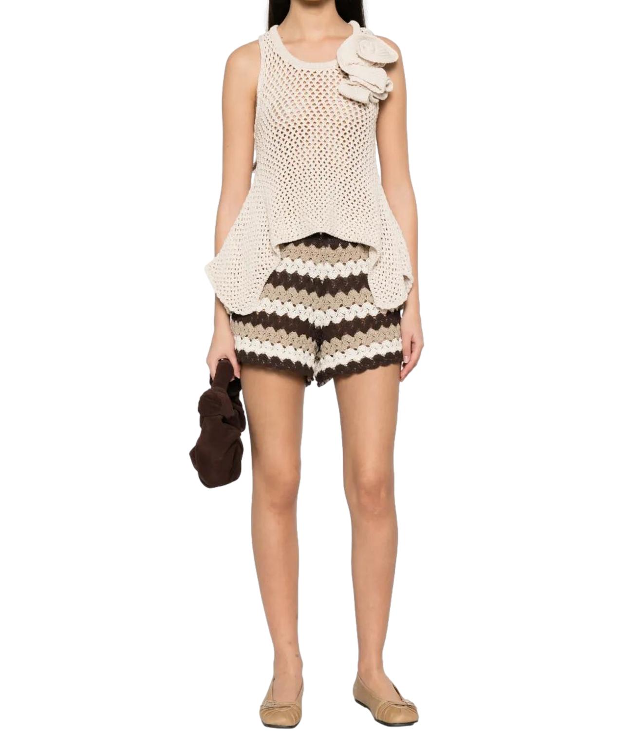 Mc2 Saint Barth Short da Donna - Crochet Stripes Wave 1810 - Mea002