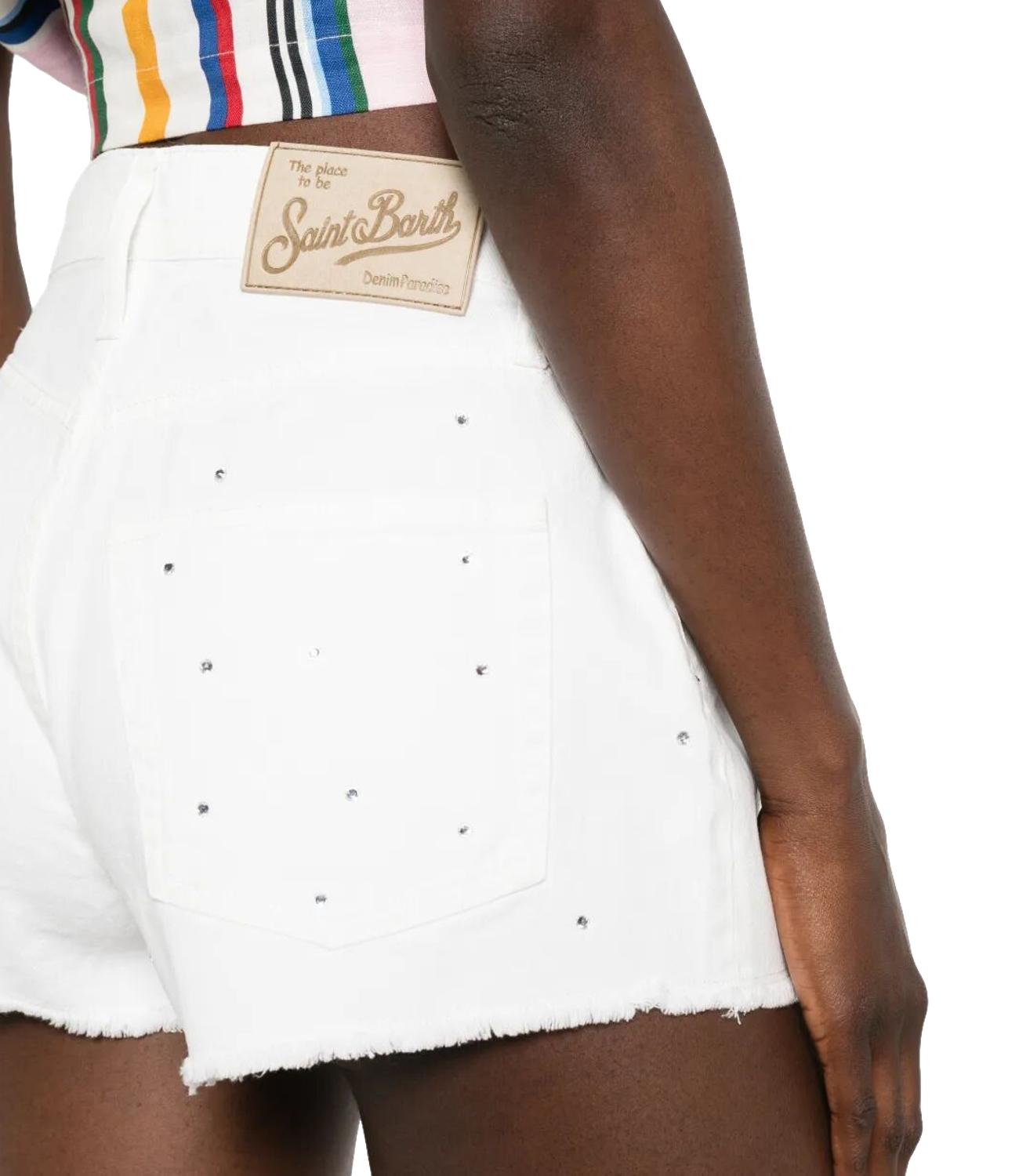 Mc2 Saint Barth Short da Donna - Denim Strass 01 - Mus000 1
