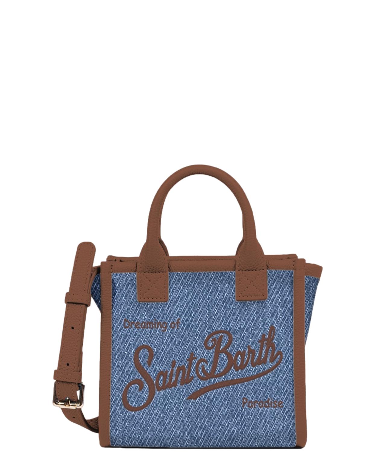 Mc2 Saint Barth Borsa da Donna - Denim Grain Leather 19 Emb - Vanmi001