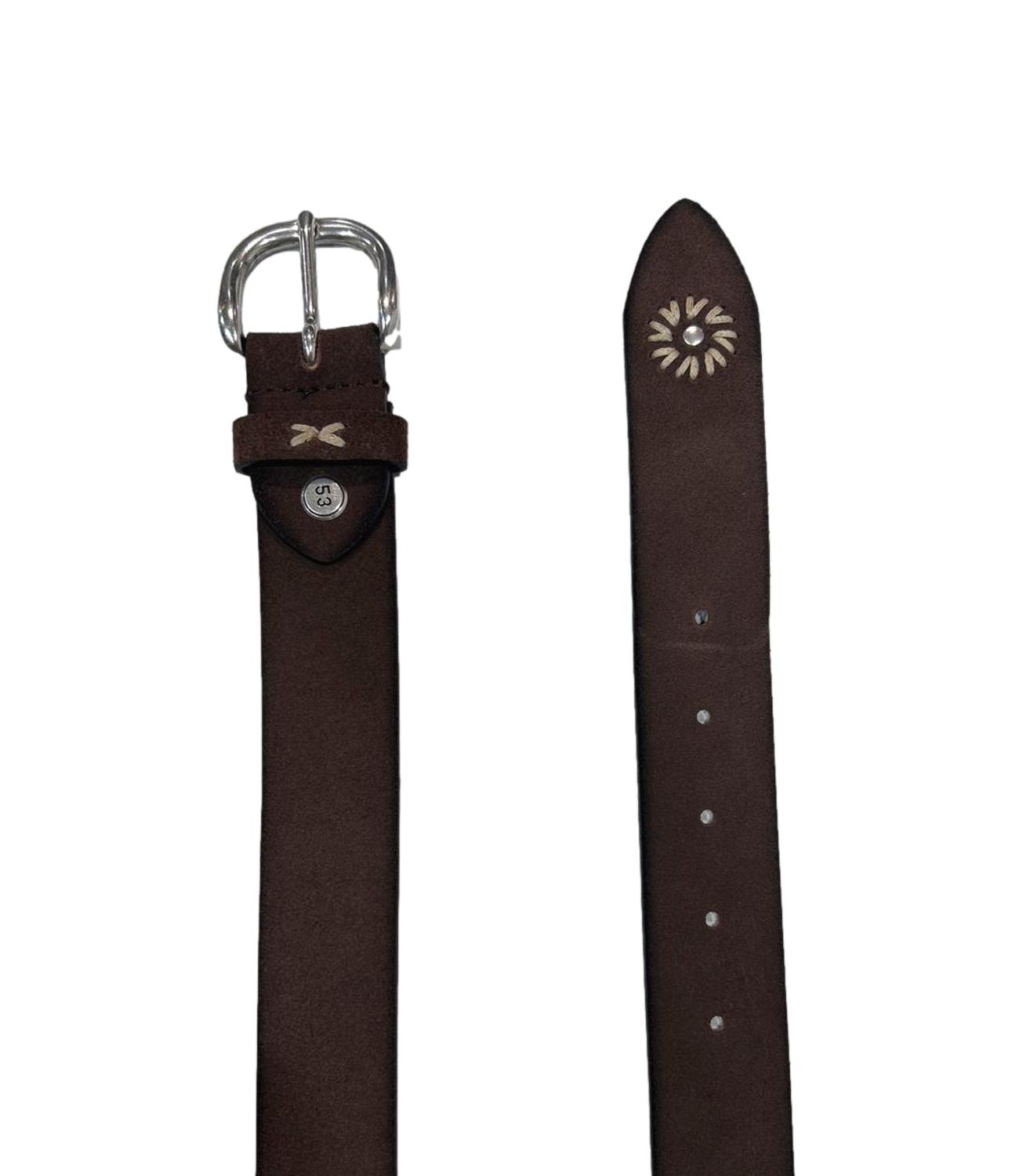 Minoronzoni Cintura da Uomo - Castagna - Mrs264c029