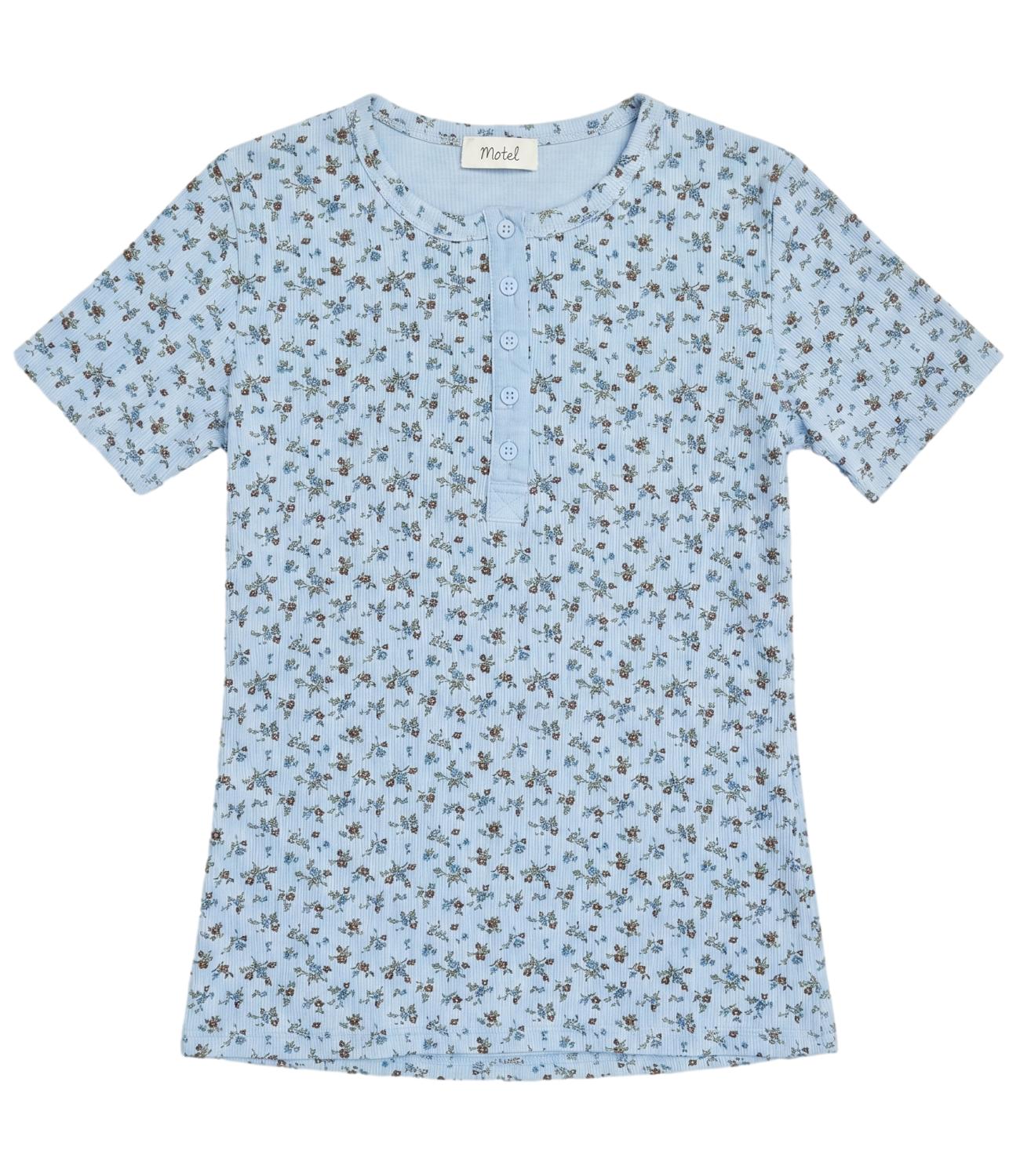 Motel Maglia da Donna - Celeste - 1310j