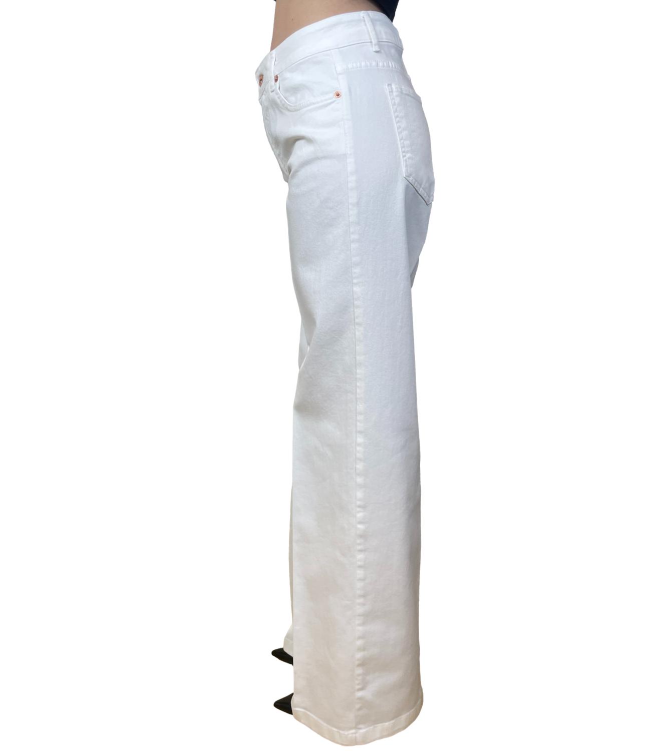 Motel Pantalone Palazzo Panna Donna