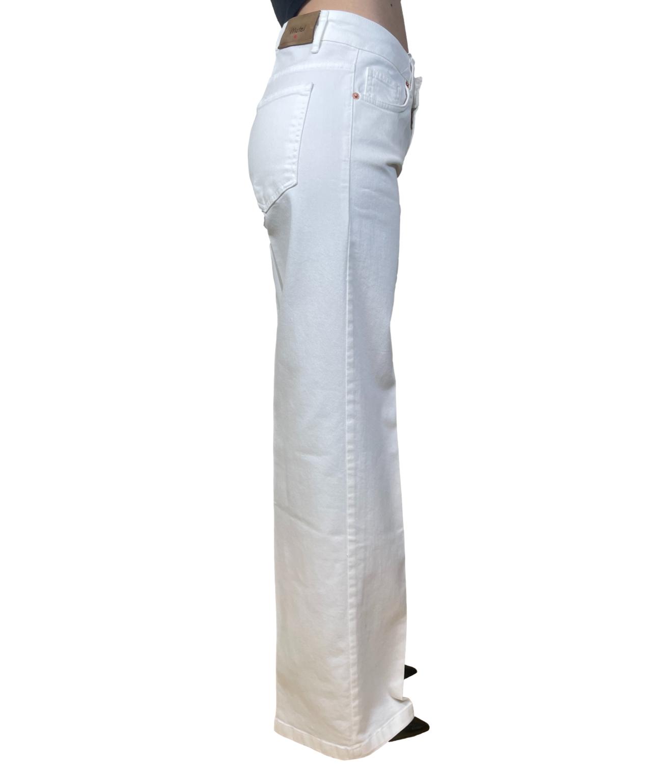 Motel Pantalone Palazzo Panna Donna