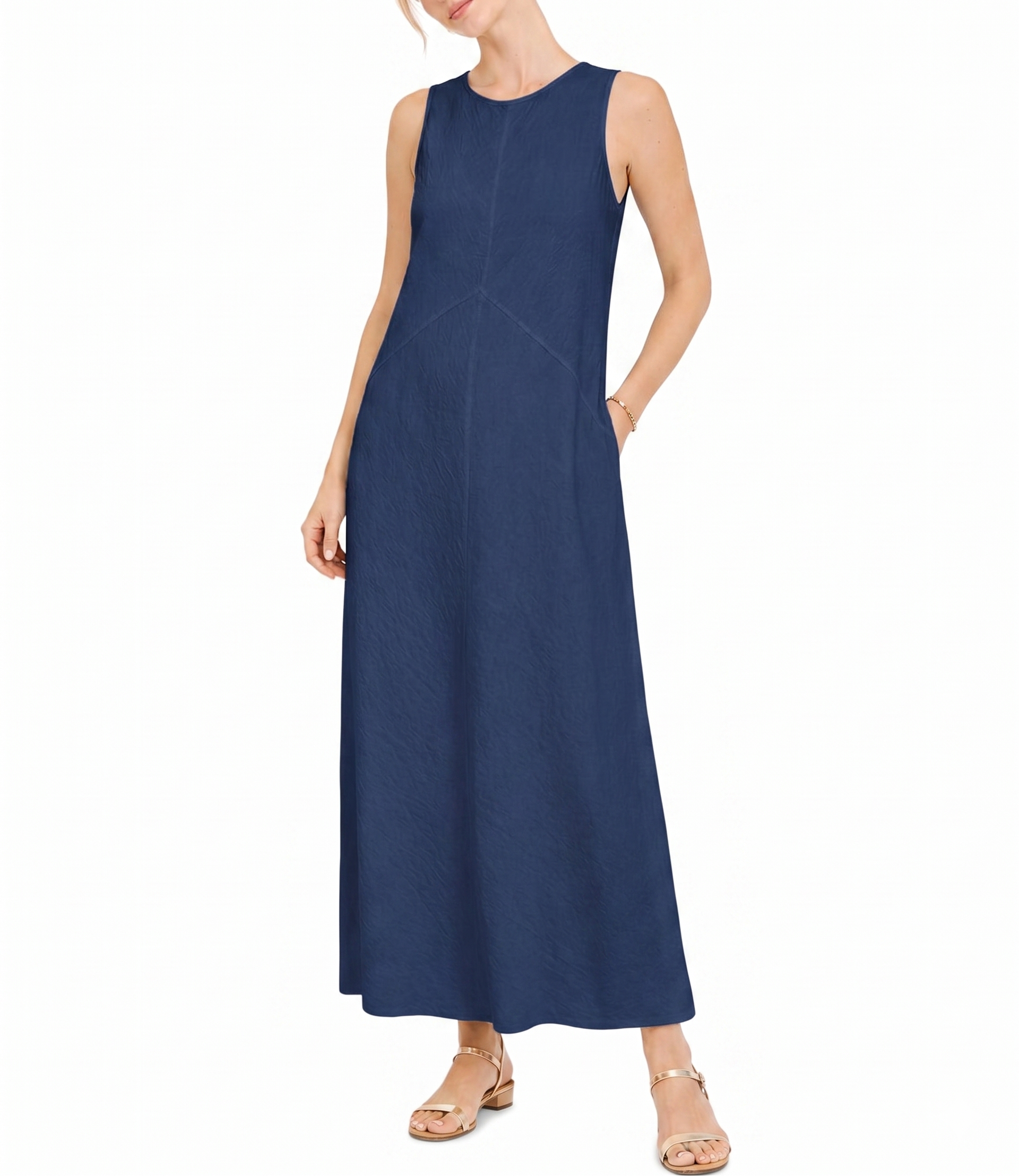 Myastreet Abito da Donna - Blu - Bm26222-06