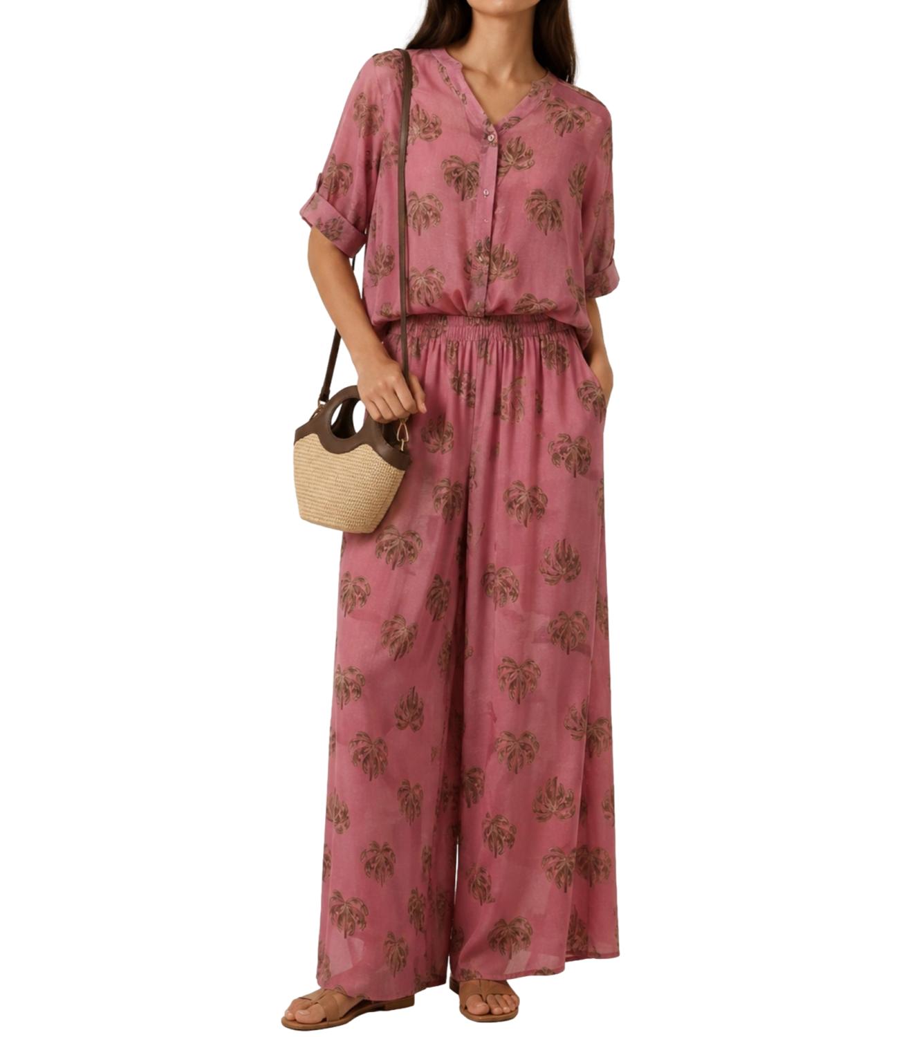 Myastreet Pantalone da Donna - Rosa - Ma2660
