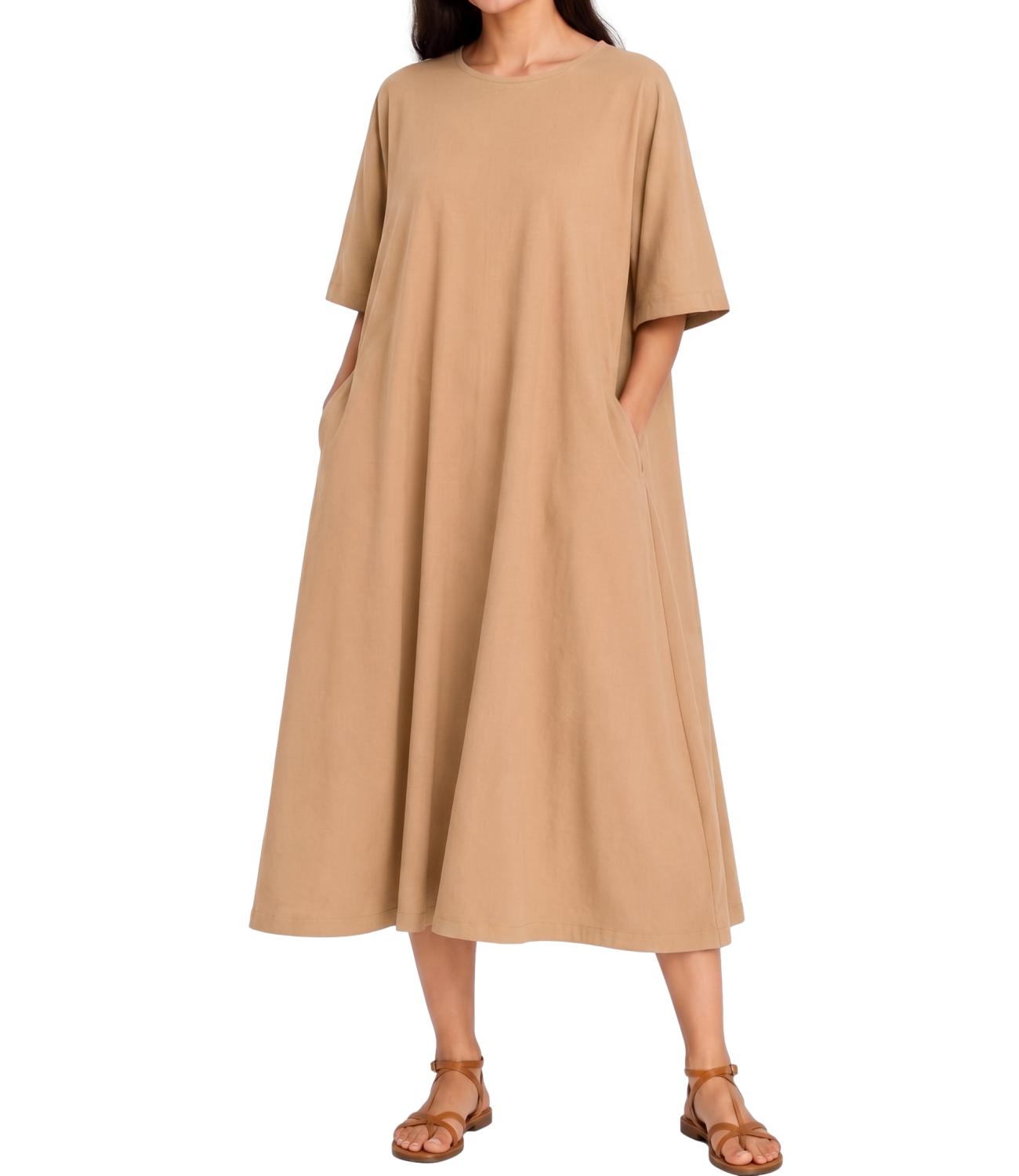 Myastreet Abito da Donna - Cammello - Ma28481-06