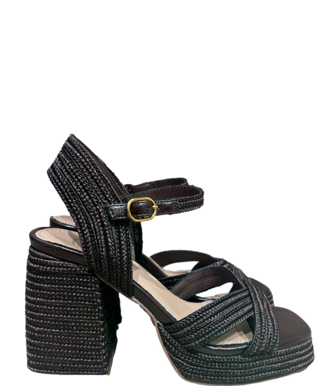 Ovye Sandalo Marrone Donna