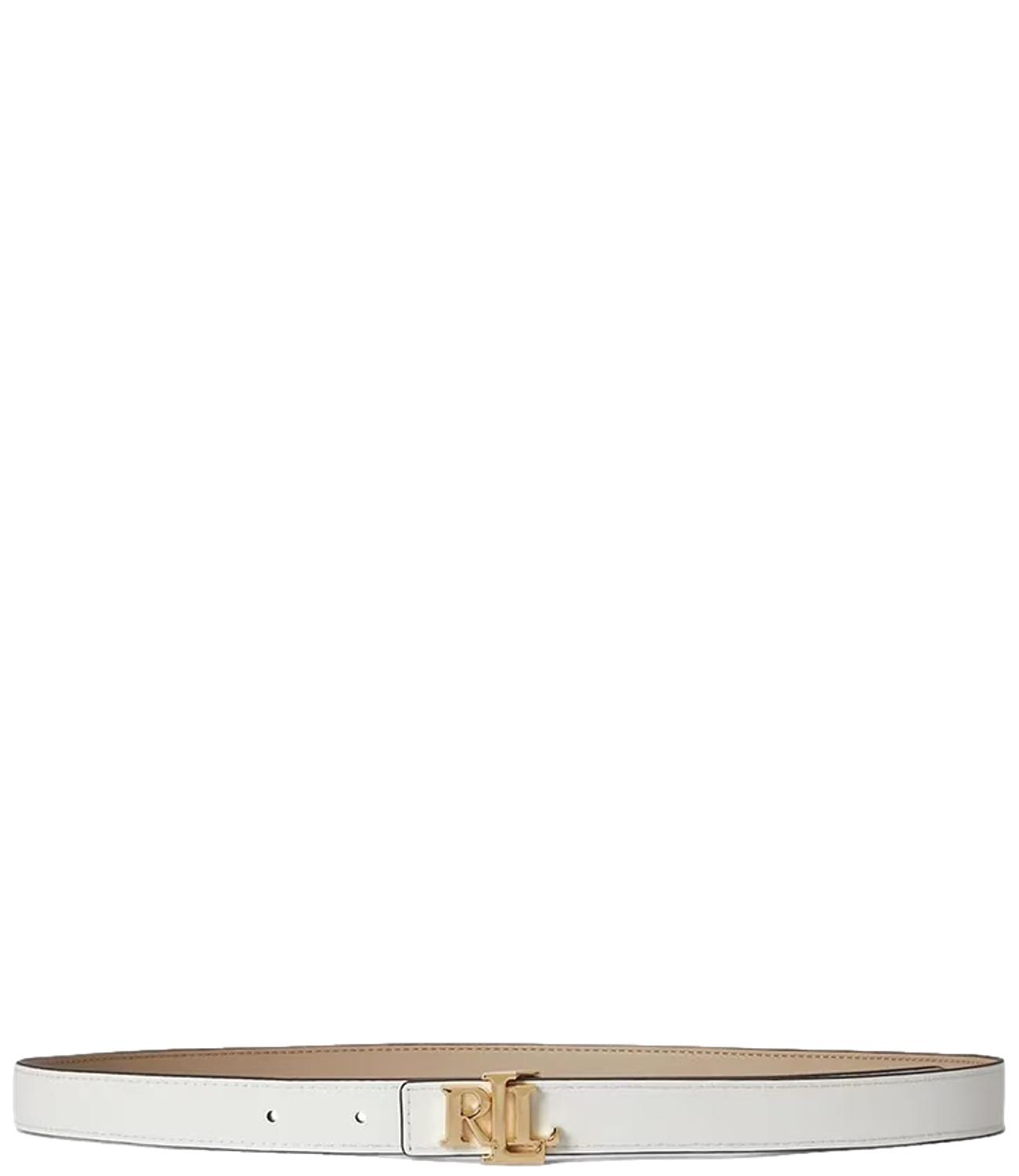 Ralph Lauren Cintura da Donna - Birch Tan/white