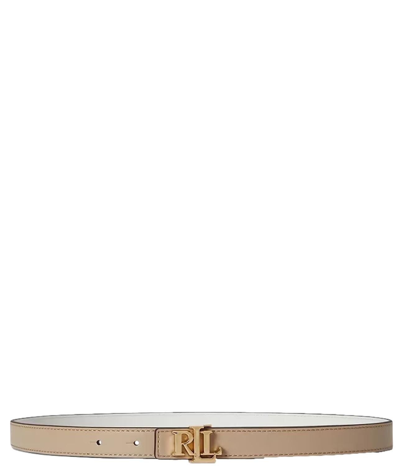 Ralph Lauren Cintura da Donna - Birch Tan/white