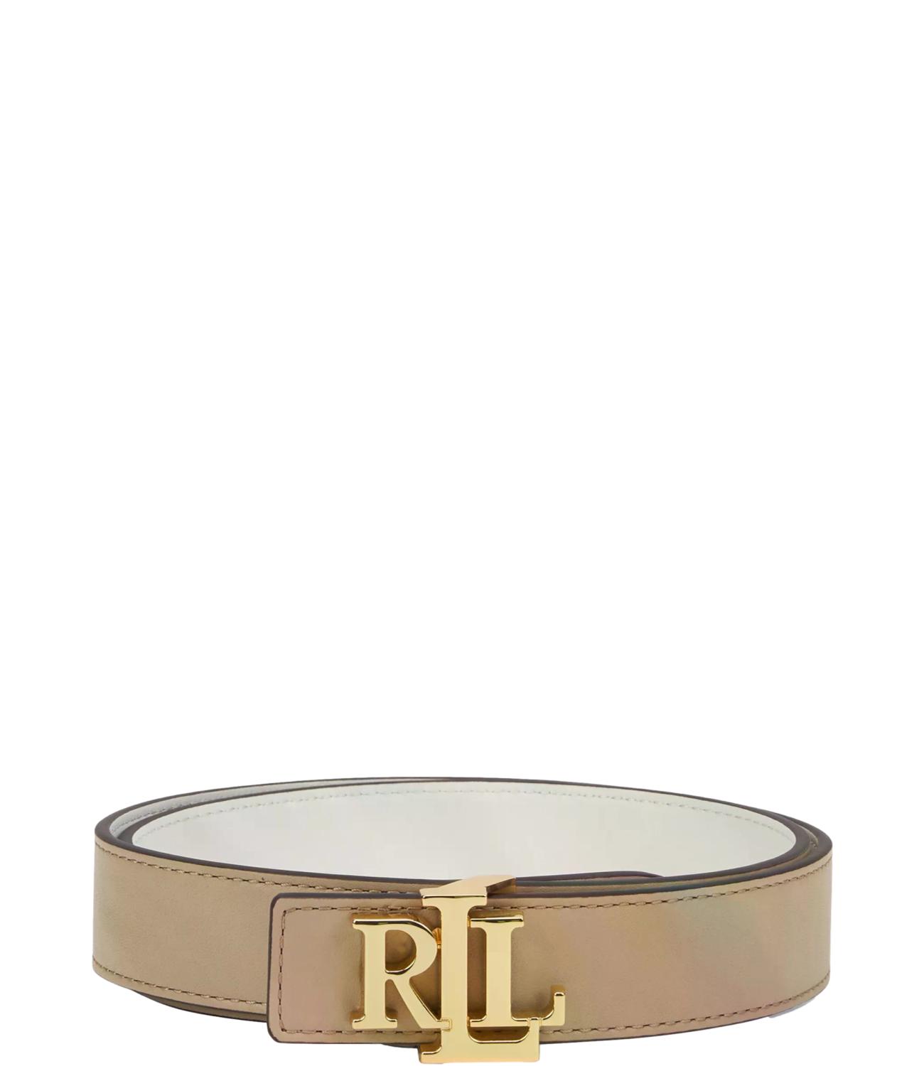 Ralph Lauren Cintura da Donna - Birch Tan/white