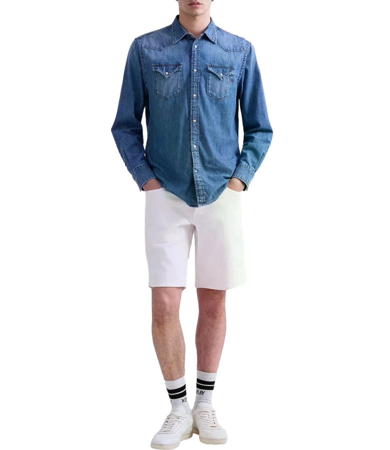 Replay Camicia jeans da Uomo - Denim