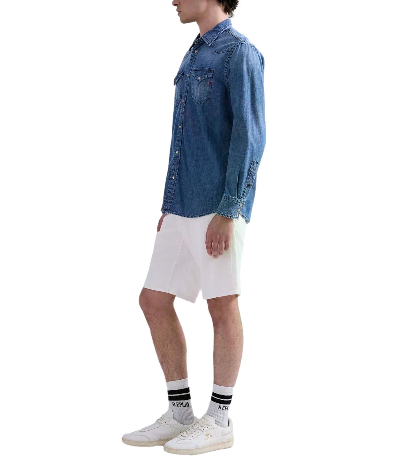 Replay Camicia jeans da Uomo - Denim