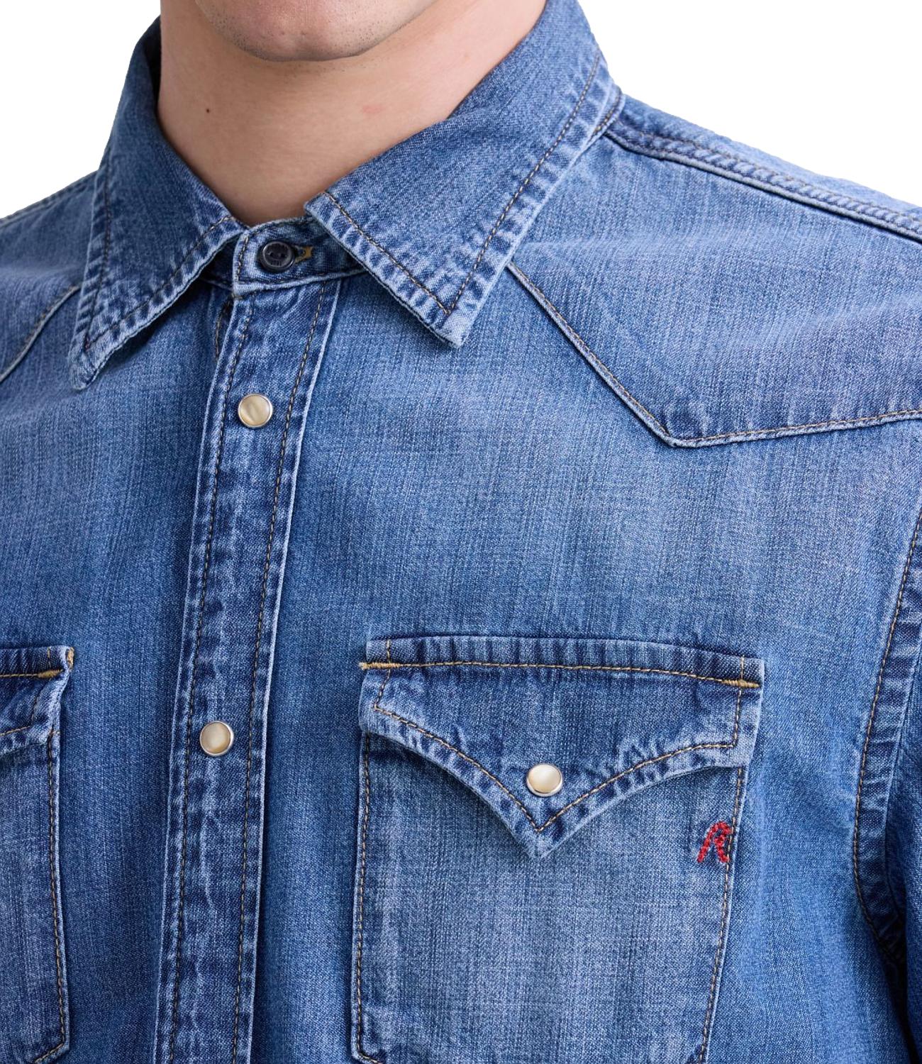 Replay Camicia jeans da Uomo - Denim