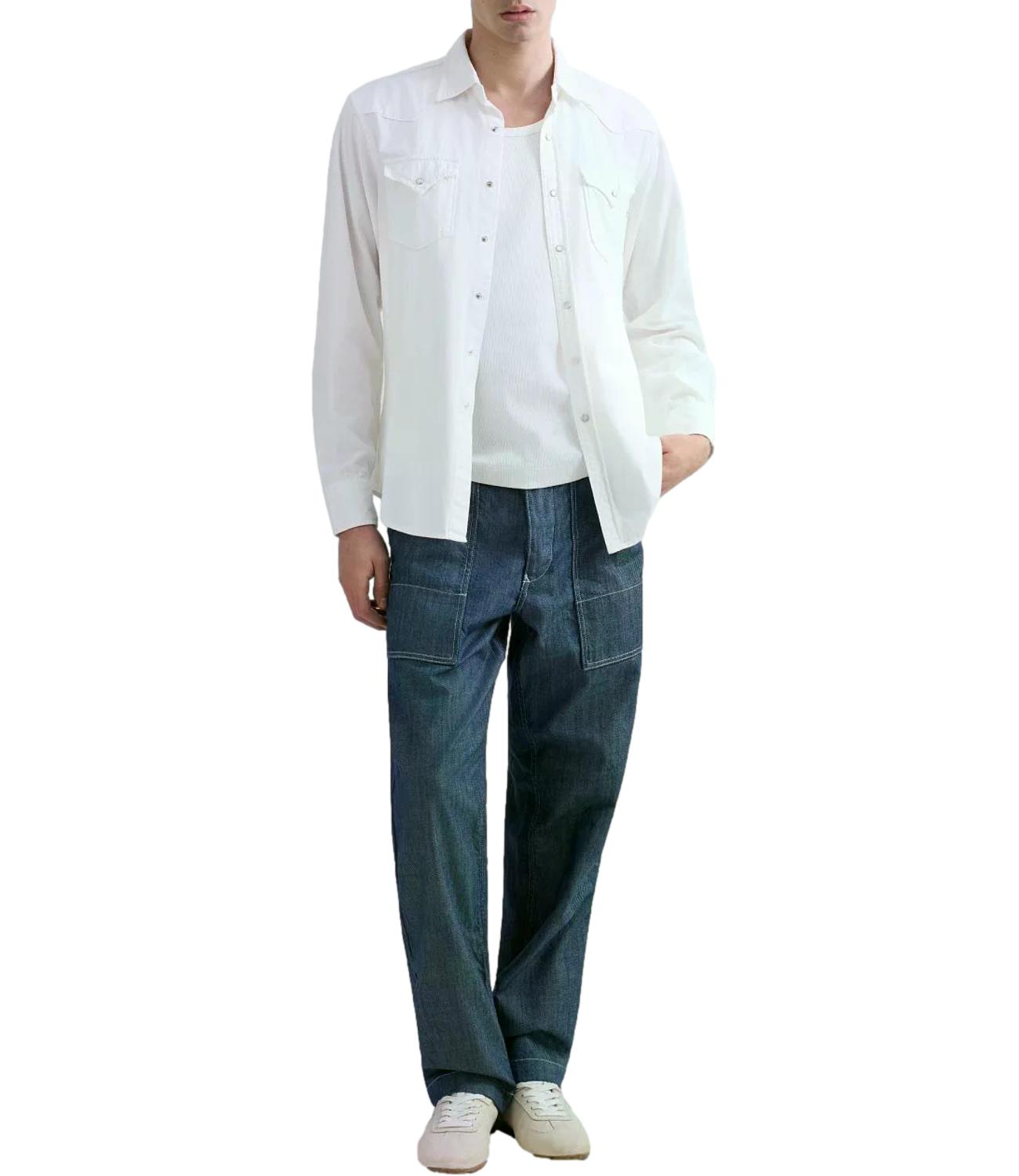 Replay Camicia jeans da Uomo - Bianco
