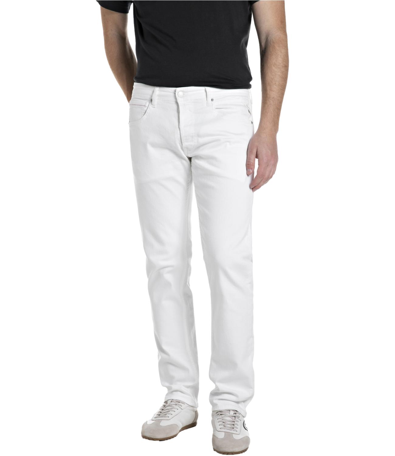 Replay Jeans da Uomo - Bianco - Ma972.000 8488701 L.30