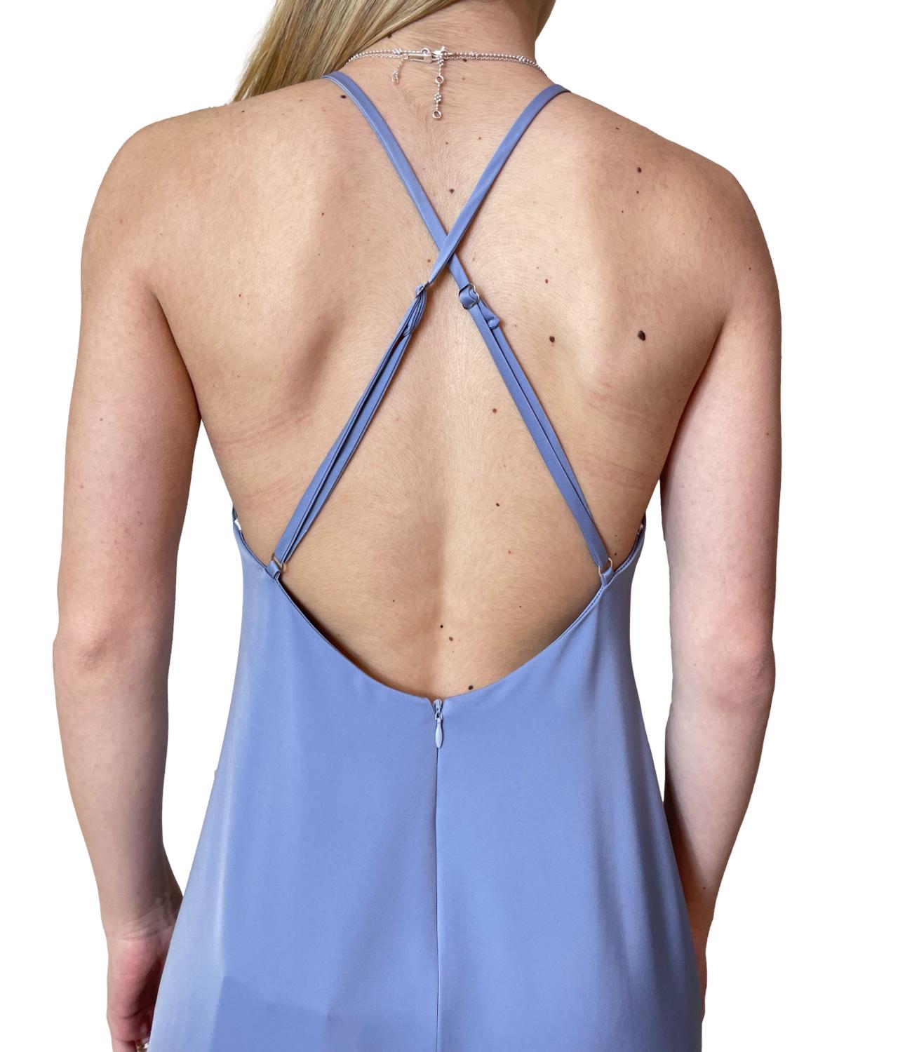 Silence Limited Abito Sensual Dress Dusty Blue Donna