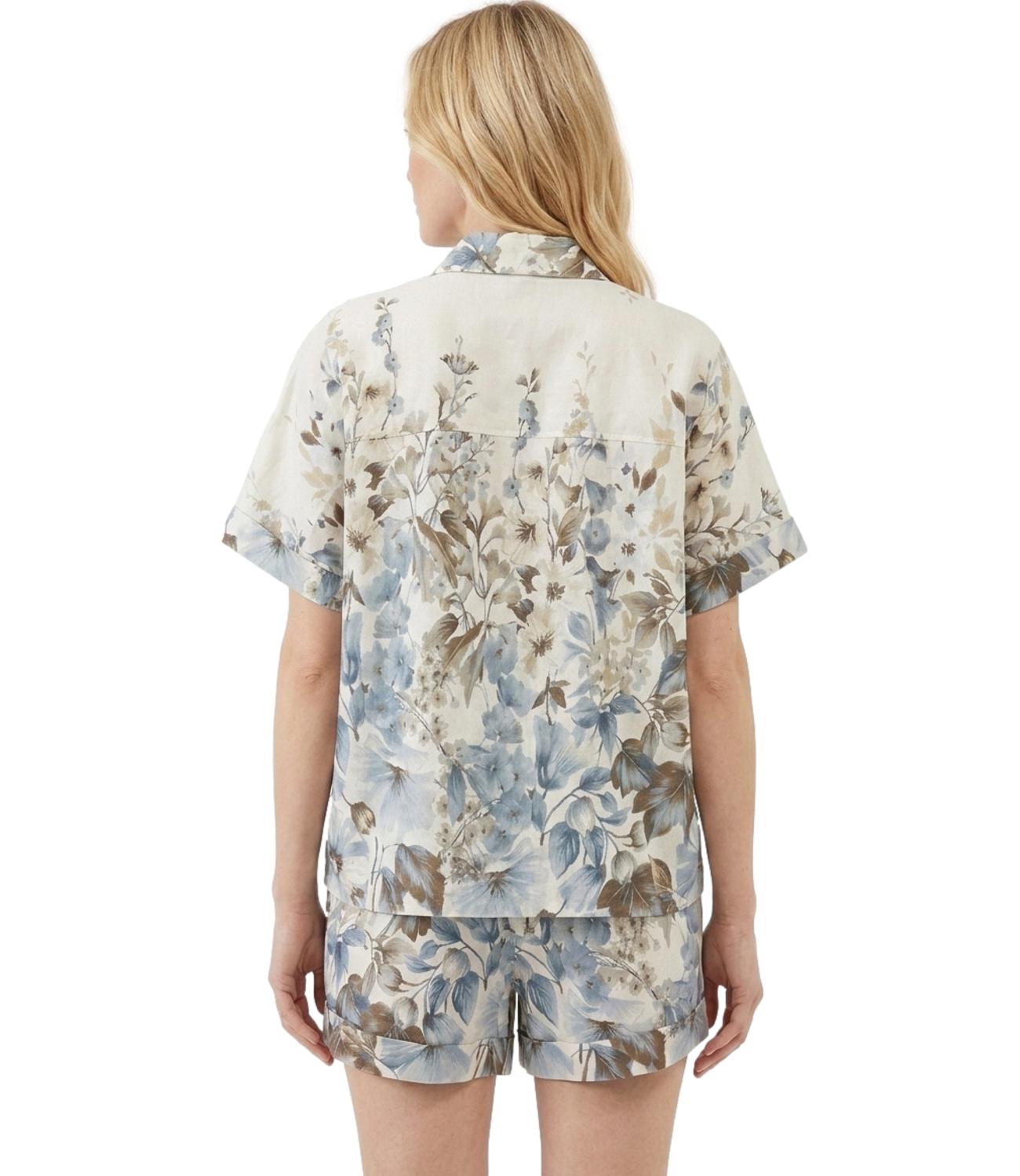 Studio it Camicia da Donna - Celeste - 26107
