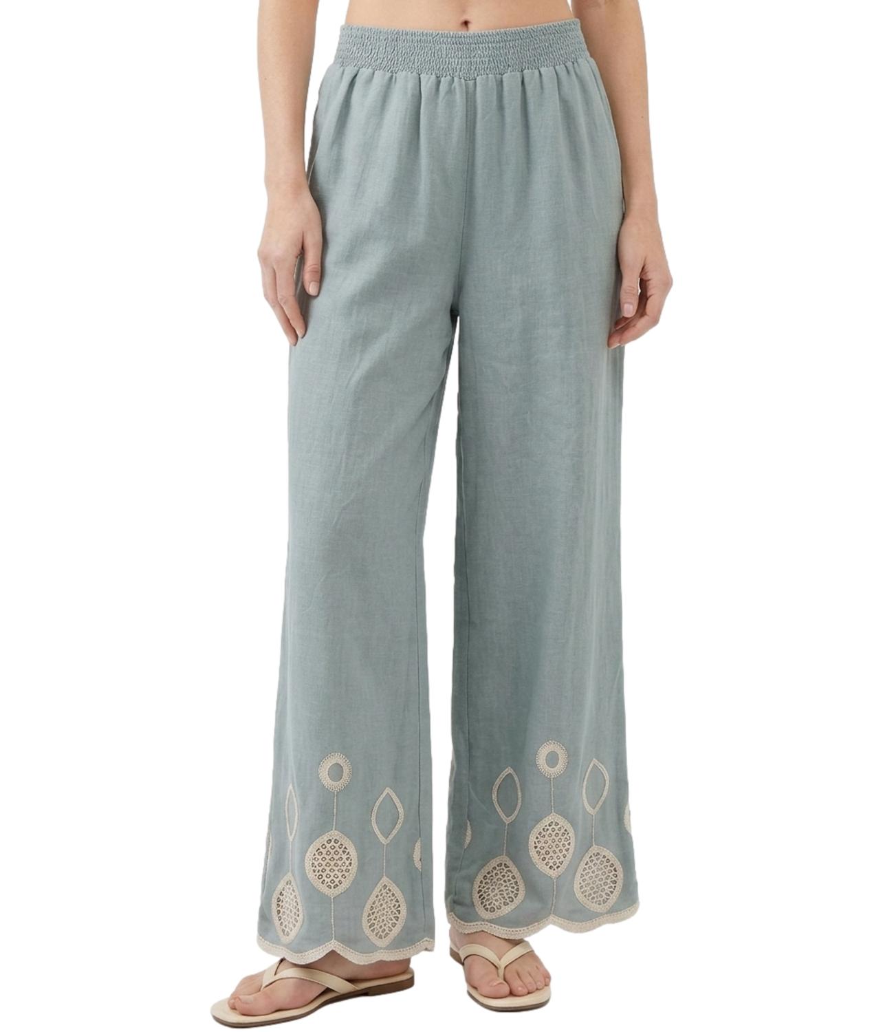 Studio it Pantalone da Donna - Verde - 42554