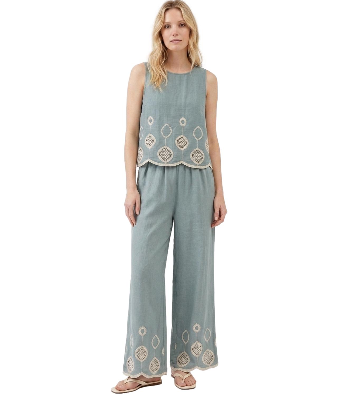 Studio it Pantalone da Donna - Verde - 42554