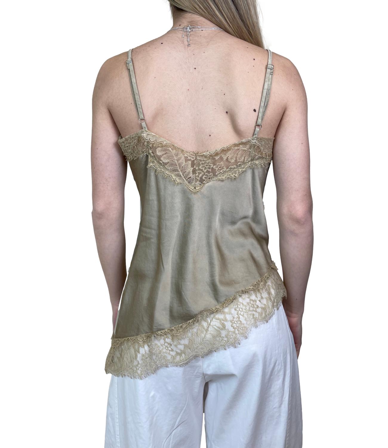 Studio It Canotta Pizzo Beige Donna