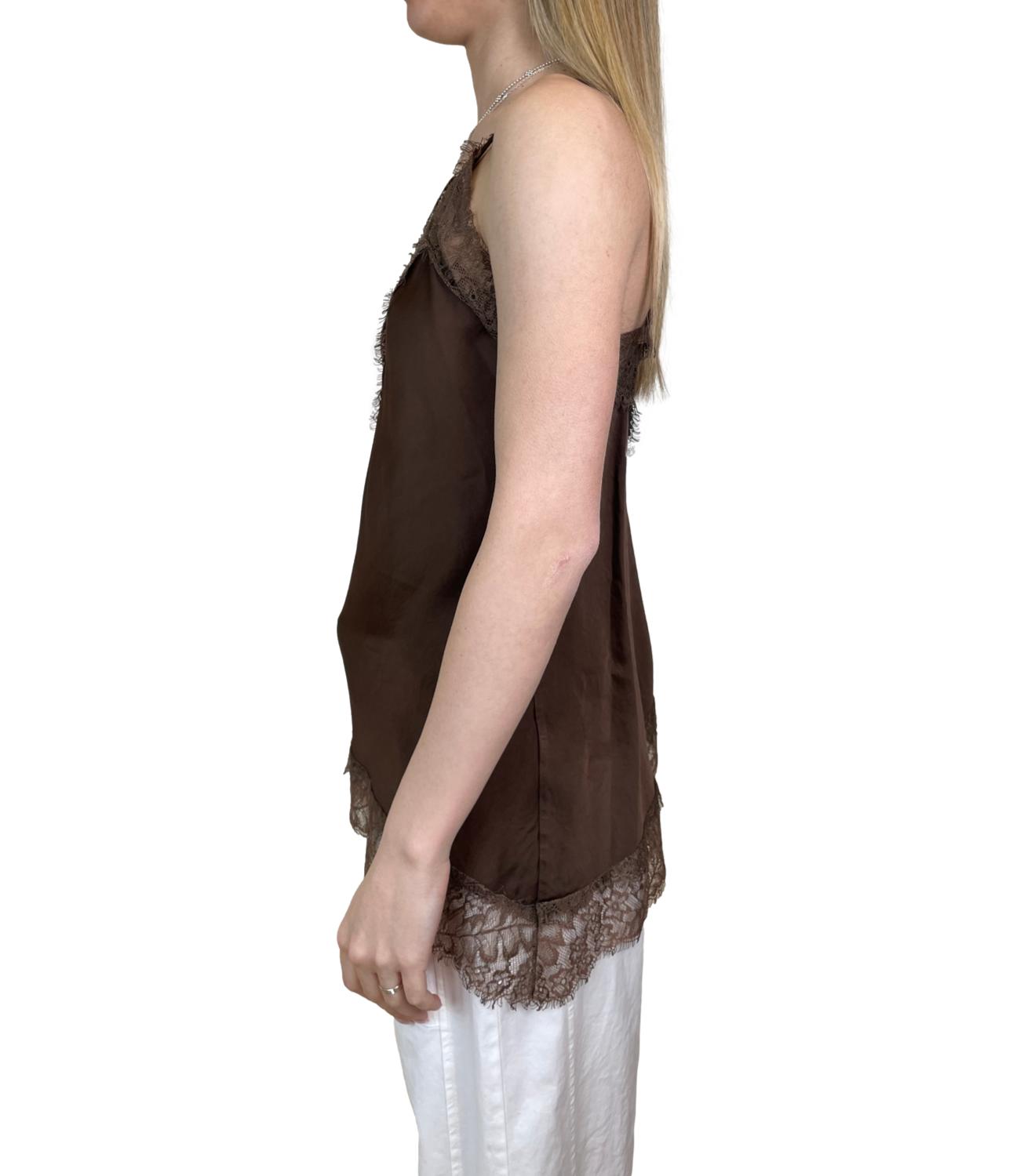 Studio It Canotta Pizzo Moro Donna
