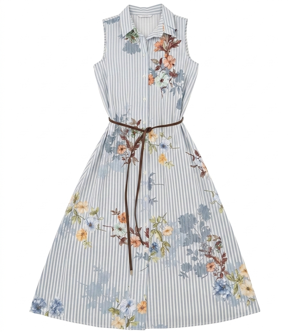 Studio it Abito da Donna - Celeste - P475