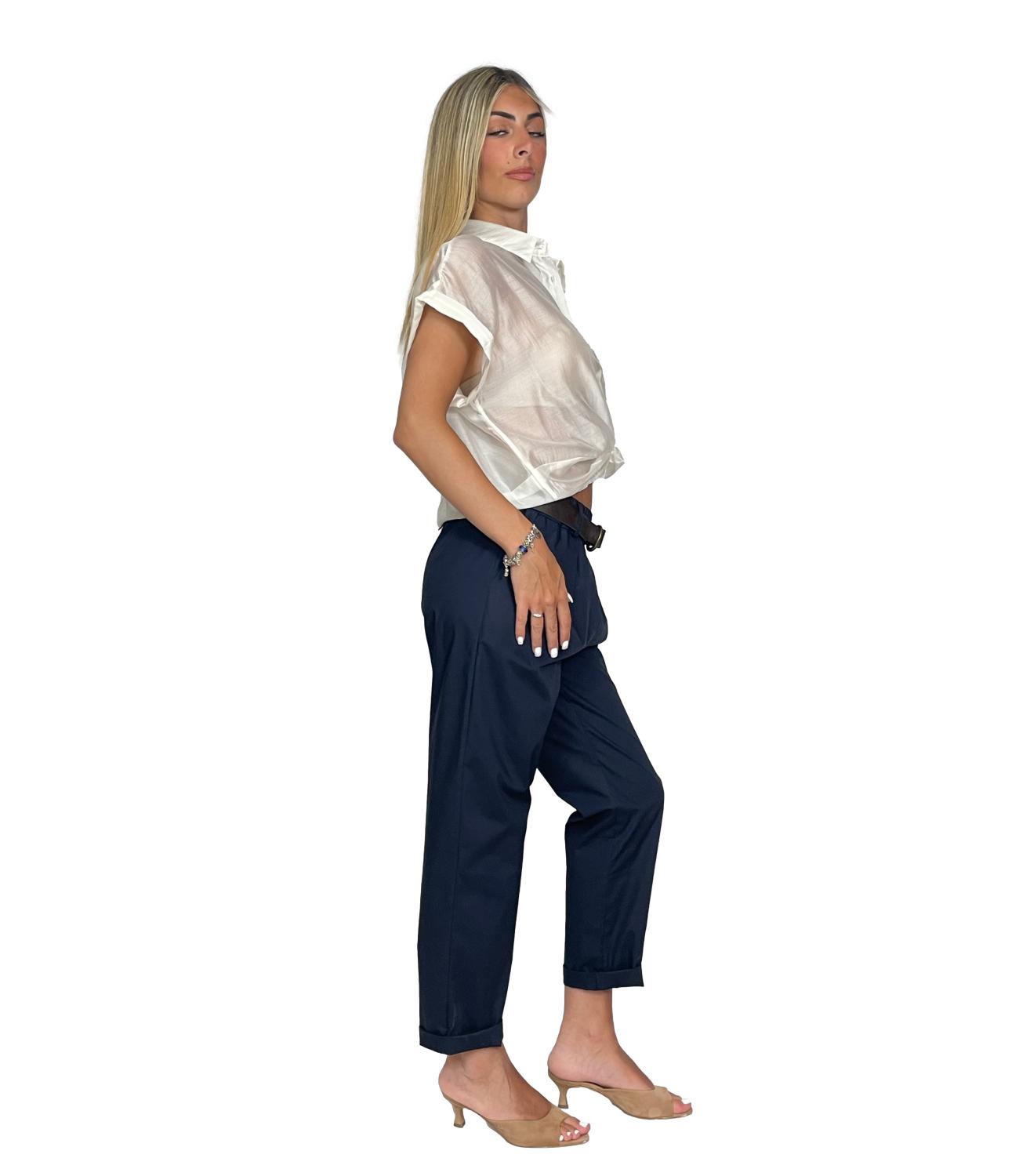 Susy Mix Pantalone da Donna - Blu - 1222426