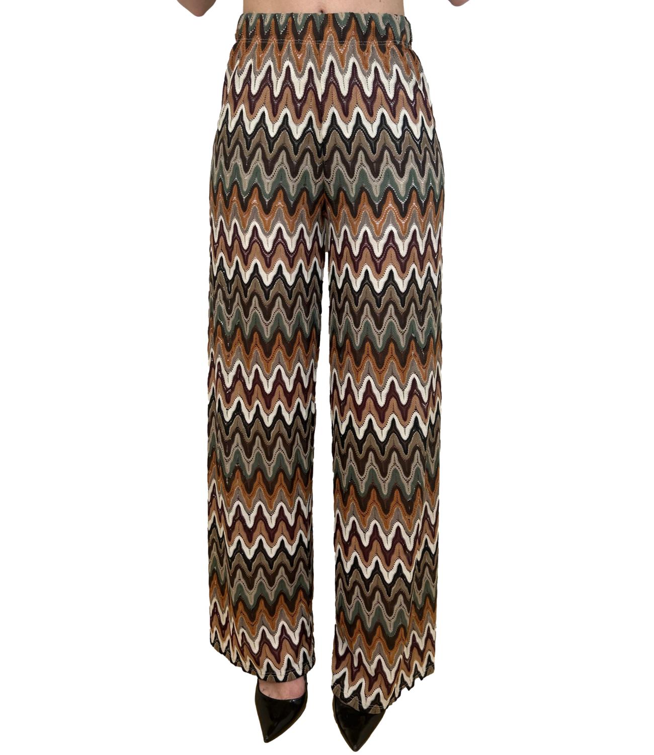 Susy Mix Pantalone Fantasia Verde Militare Donna